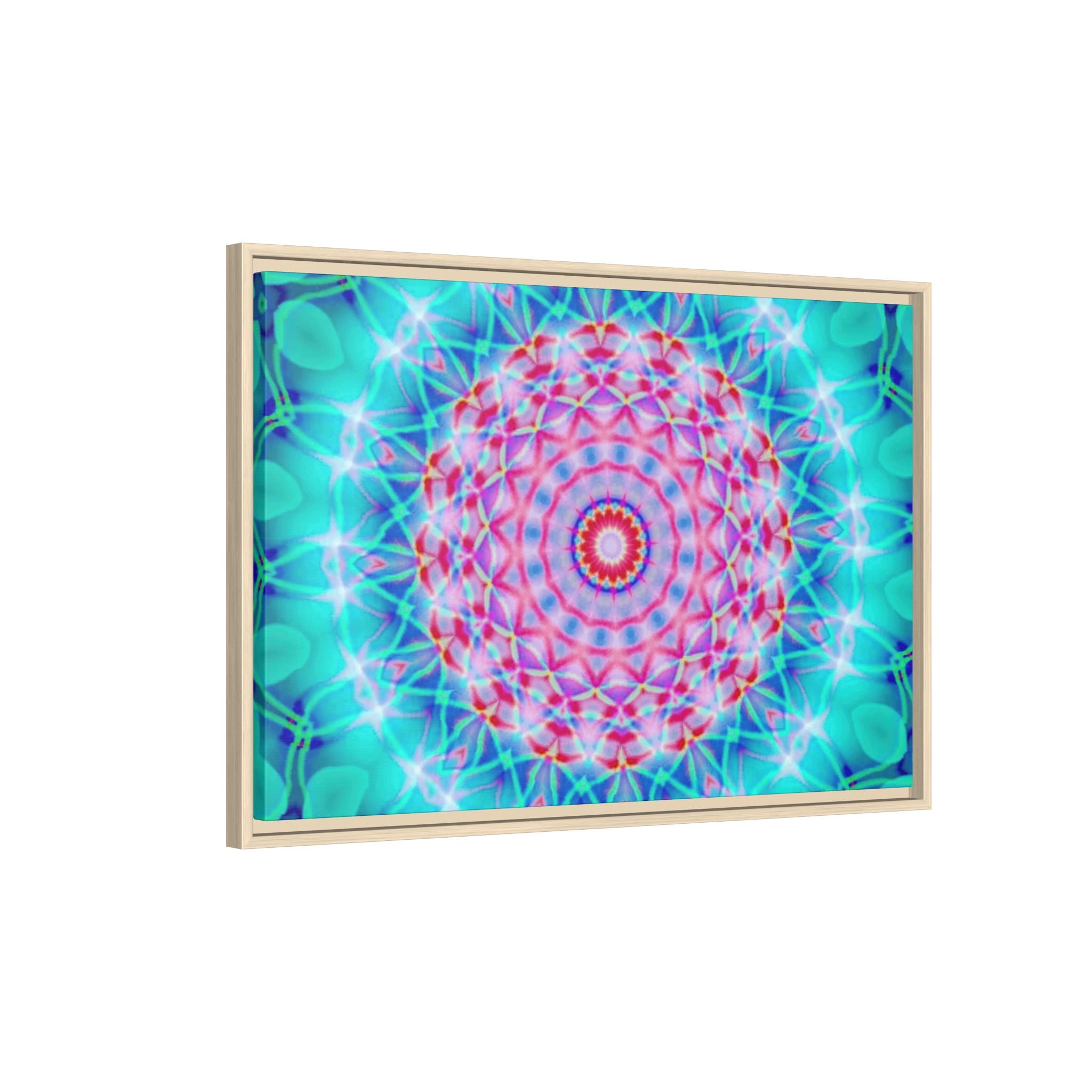Framed Canvas Art — "Pink Fusion"