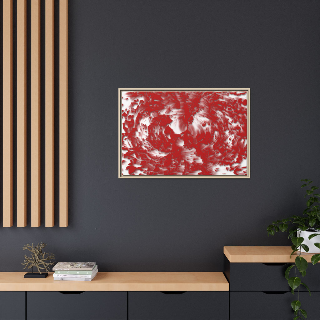 Framed Canvas Art - Tracers Red