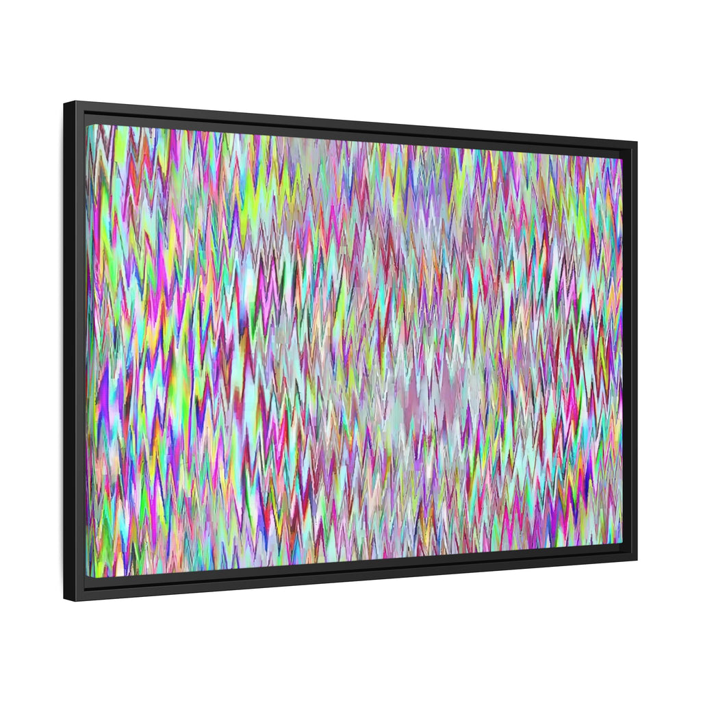 Framed Canvas Art — "Gun Runners Static"