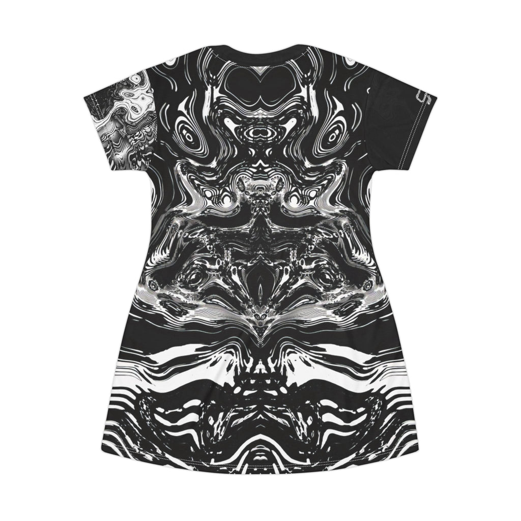 T-Shirt Dress - Spirit Black and White