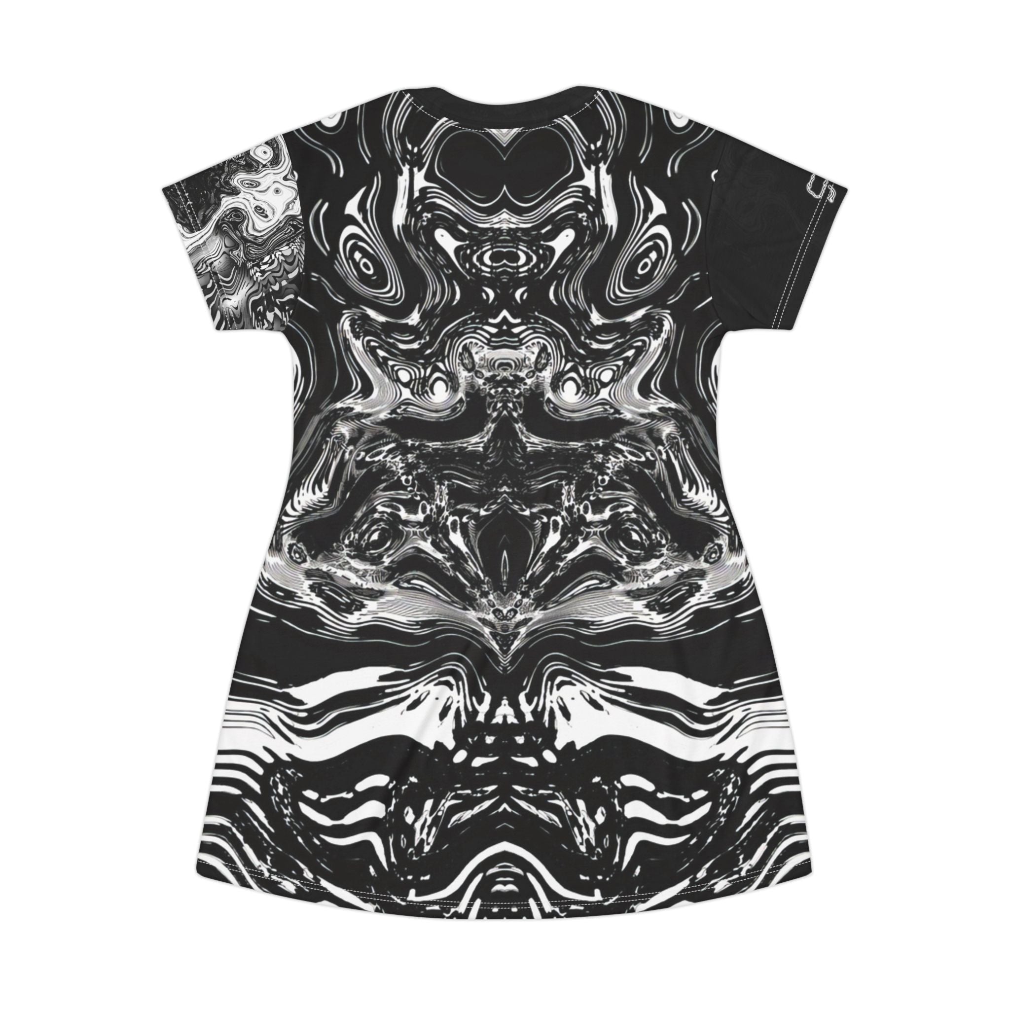 T-Shirt Dress - Spirit Black and White