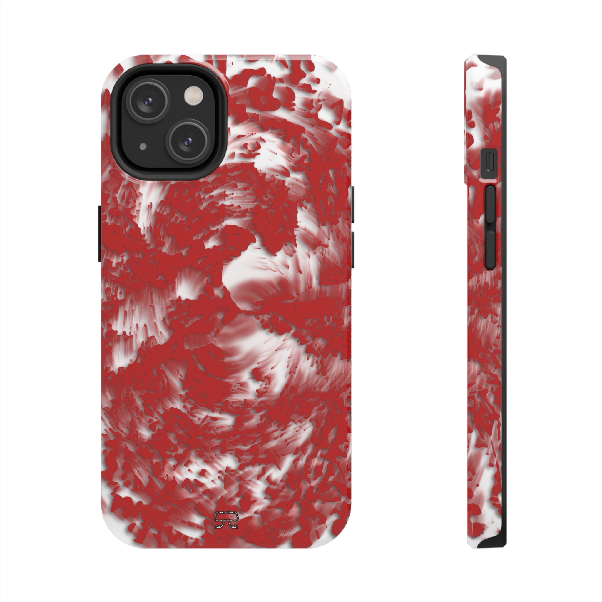 iPhones 11 thru 16 Durable Shockproof Case - Tracers Red