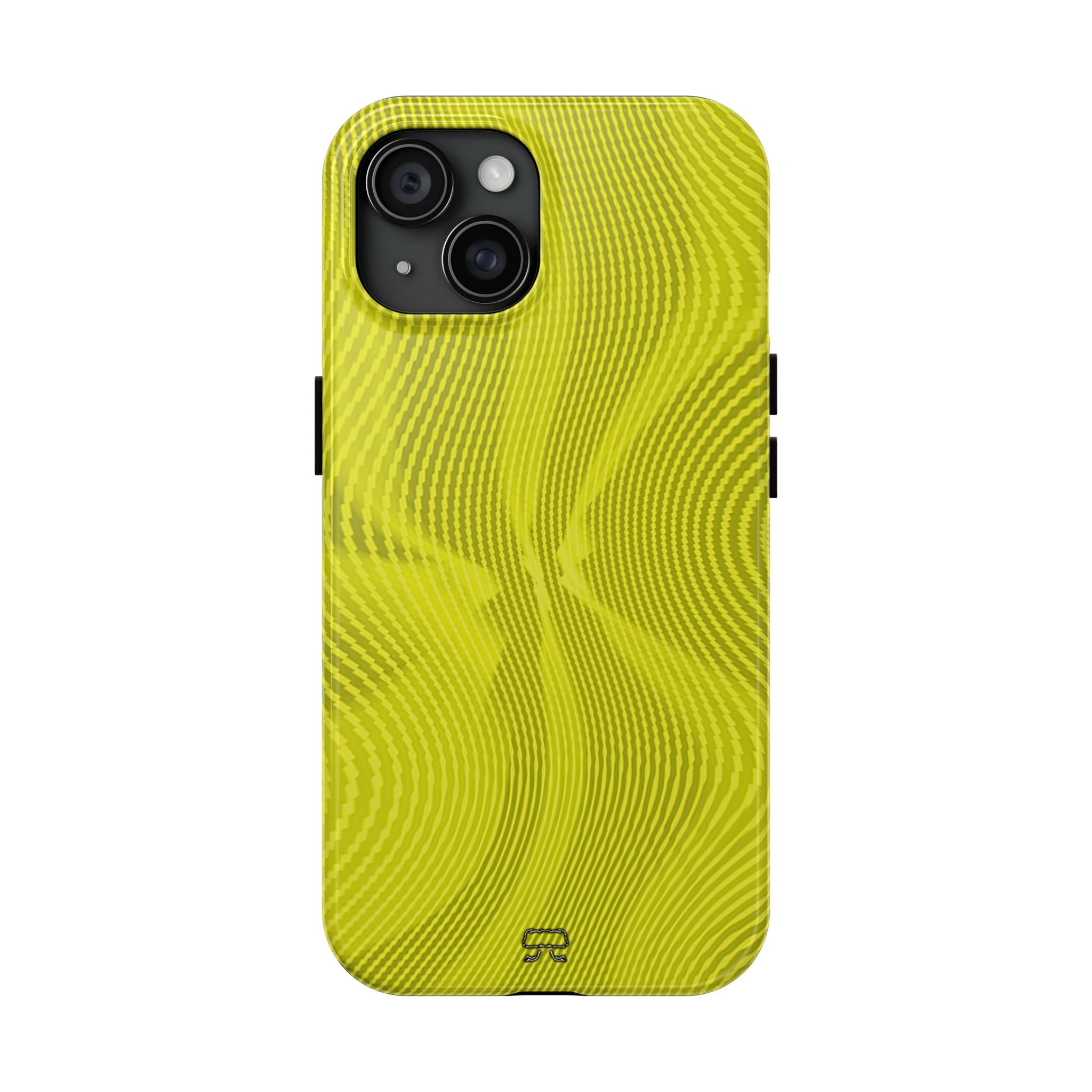 iPhones 11 thru 16 Durable Shockproof Case --- Sun Spots Yellow