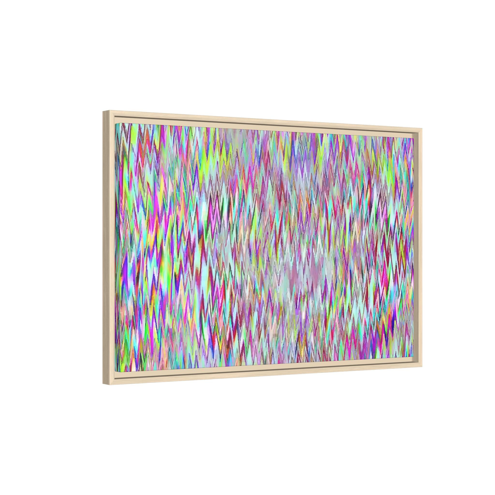 Framed Canvas Art — "Gun Runners Static"