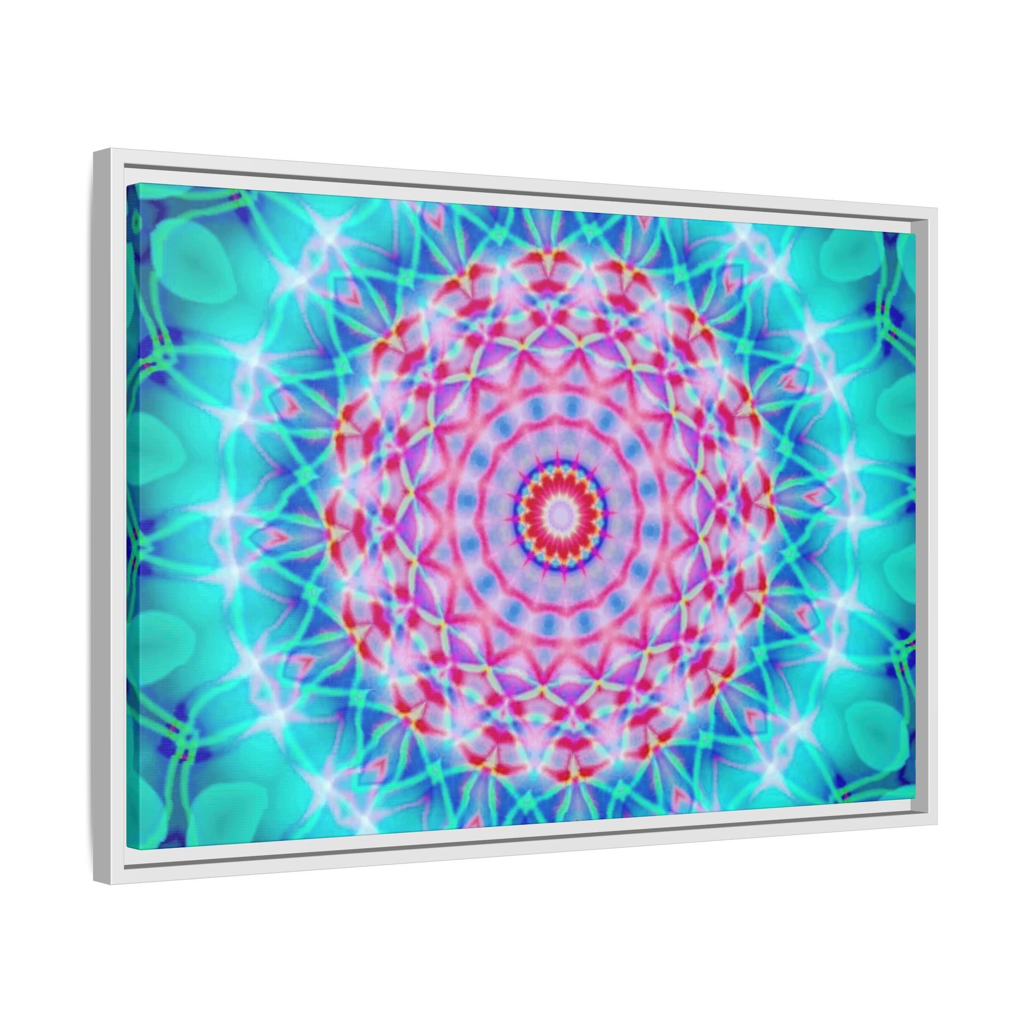 Framed Canvas Art — "Pink Fusion"