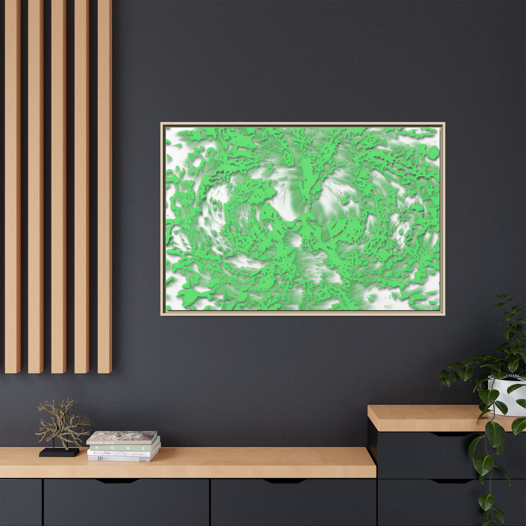 Framed Canvas Art - Tracers Green