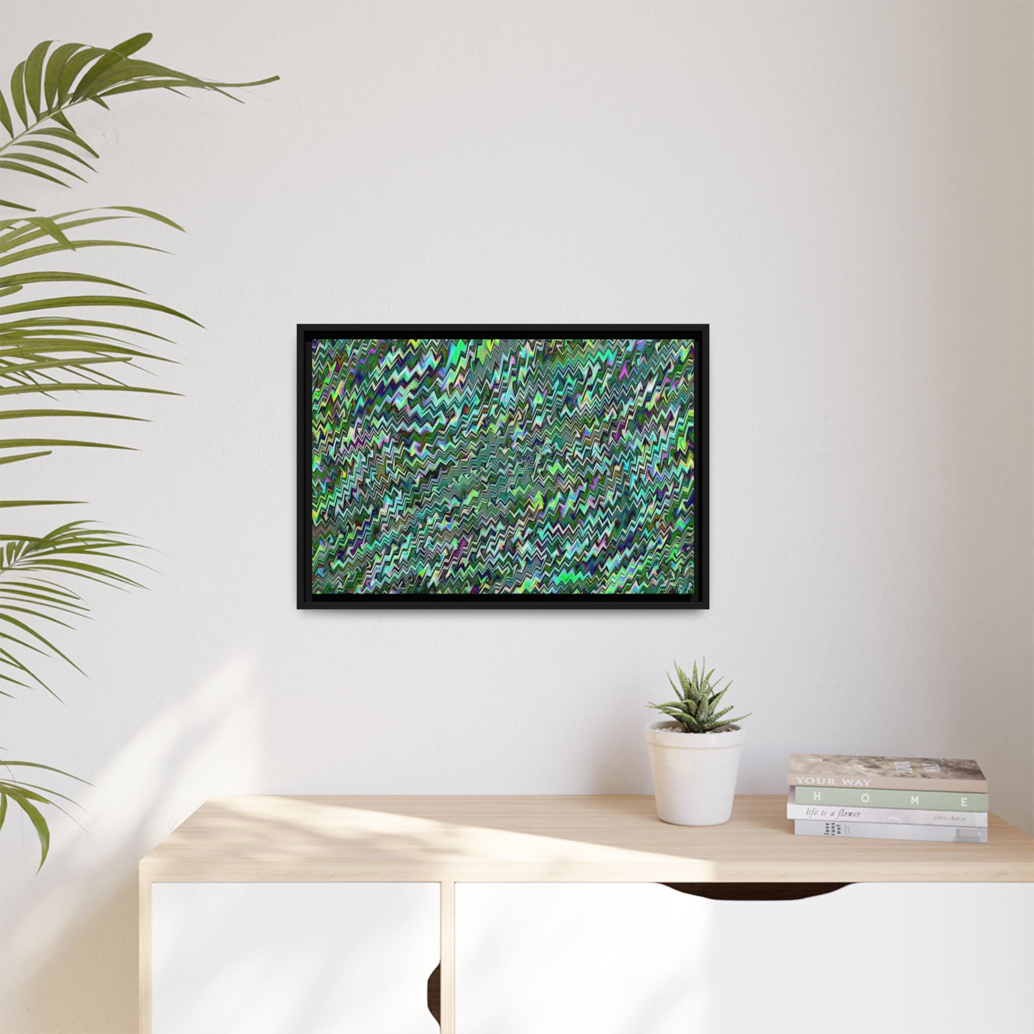 Framed Canvas Art — "GR Jagged"