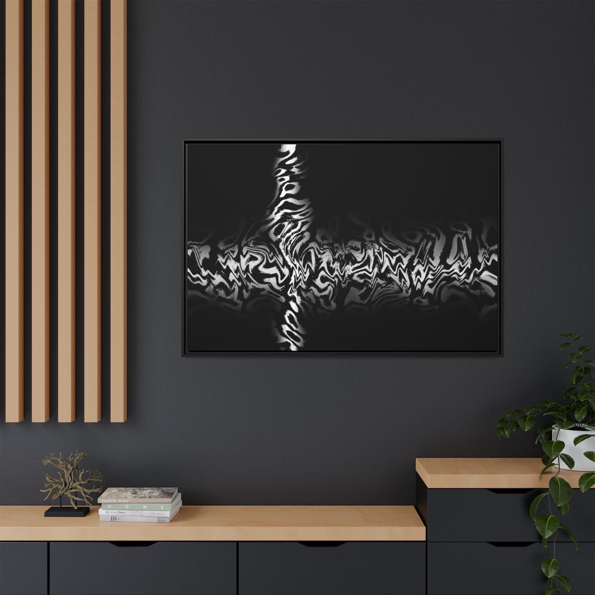 Framed Canvas Art — "Plasma"