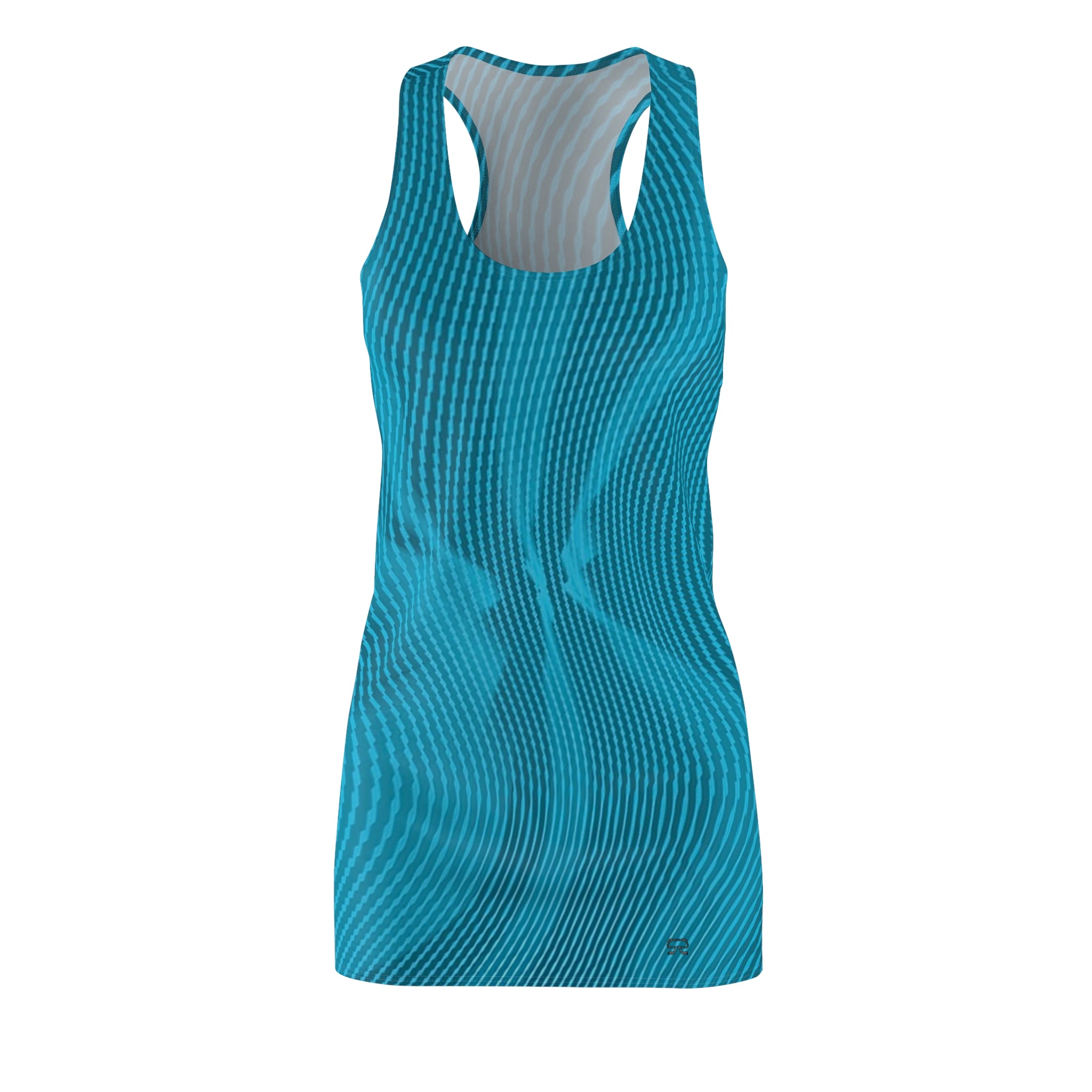 Racerback Dress — Sun Spots Blu (AOP)