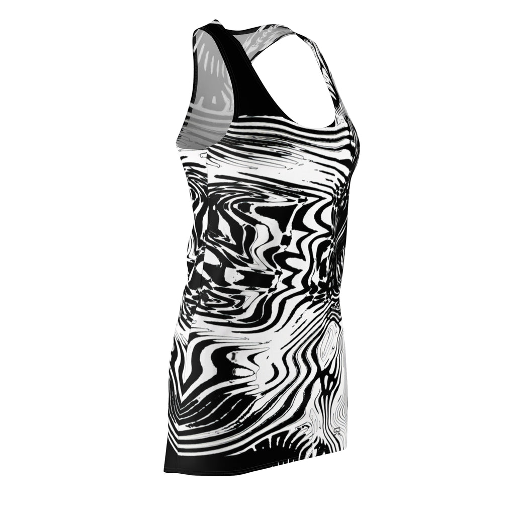 Racerback Dress — Spirit BW (AOP)