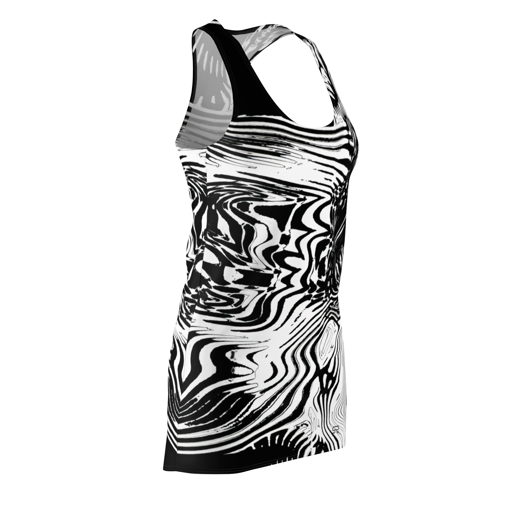 Racerback Dress — Spirit BW (AOP)