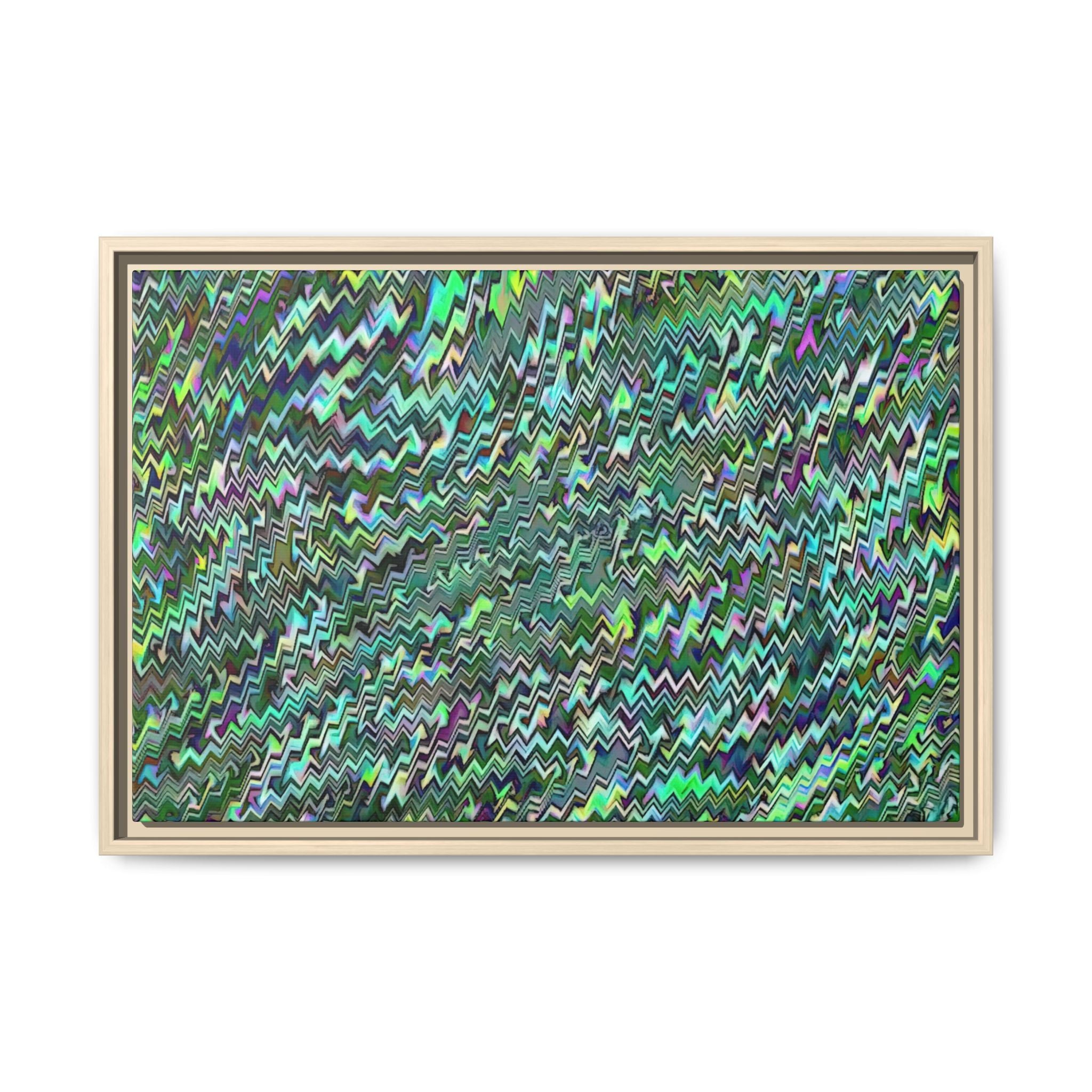 Framed Canvas Art — "GR Jagged"