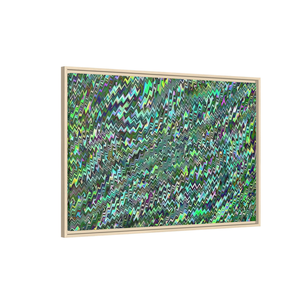 Framed Canvas Art — "GR Jagged"