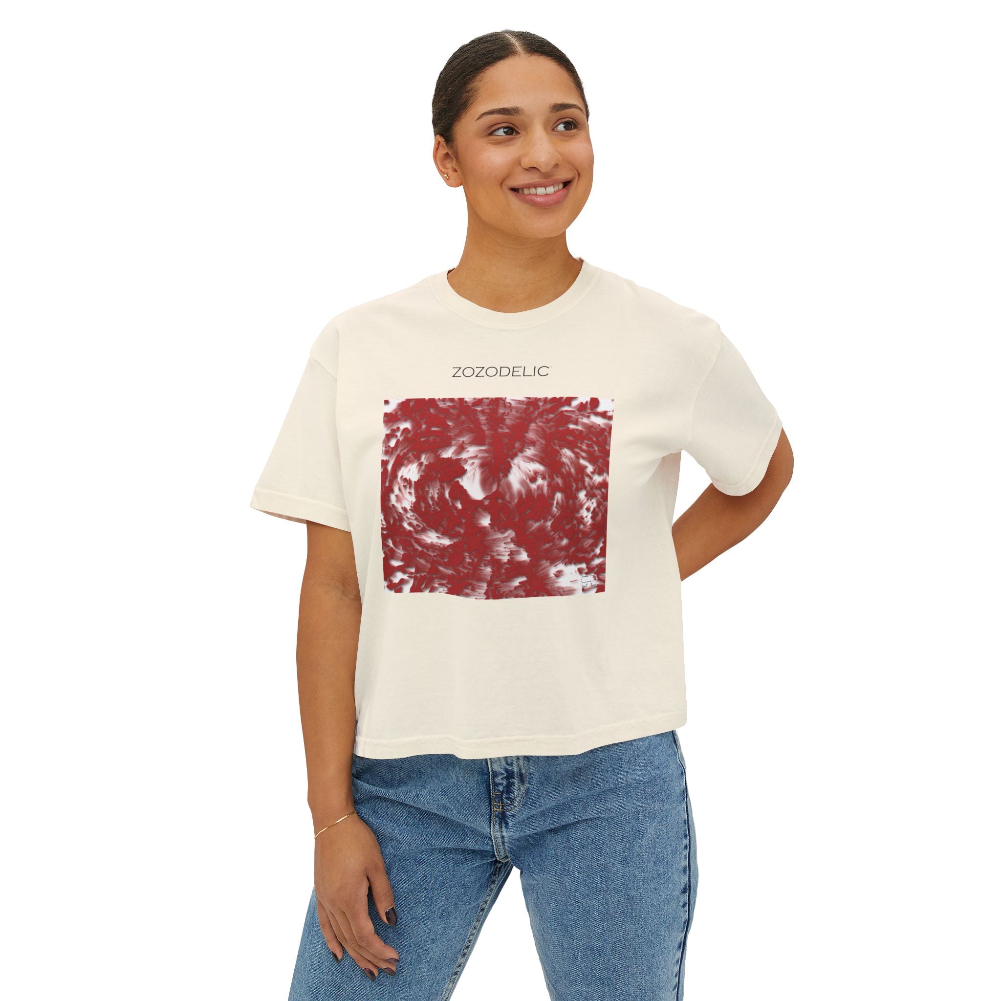 Woman's Box T-Shirt - Tracers Red