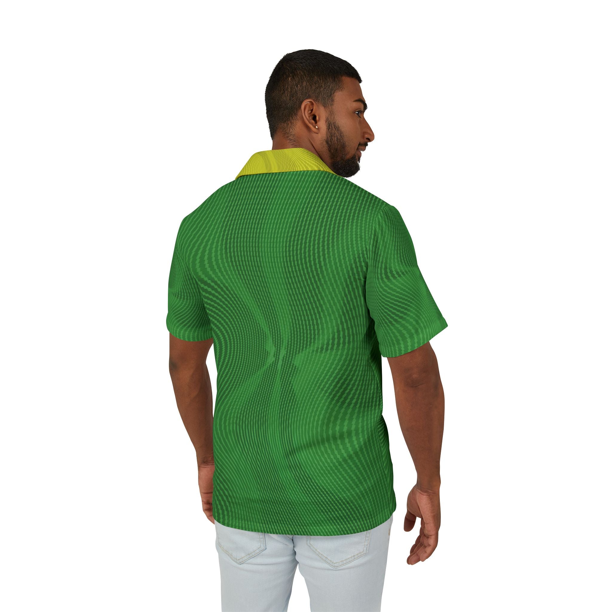 Hawaiian Shirt - Sun Spots Green