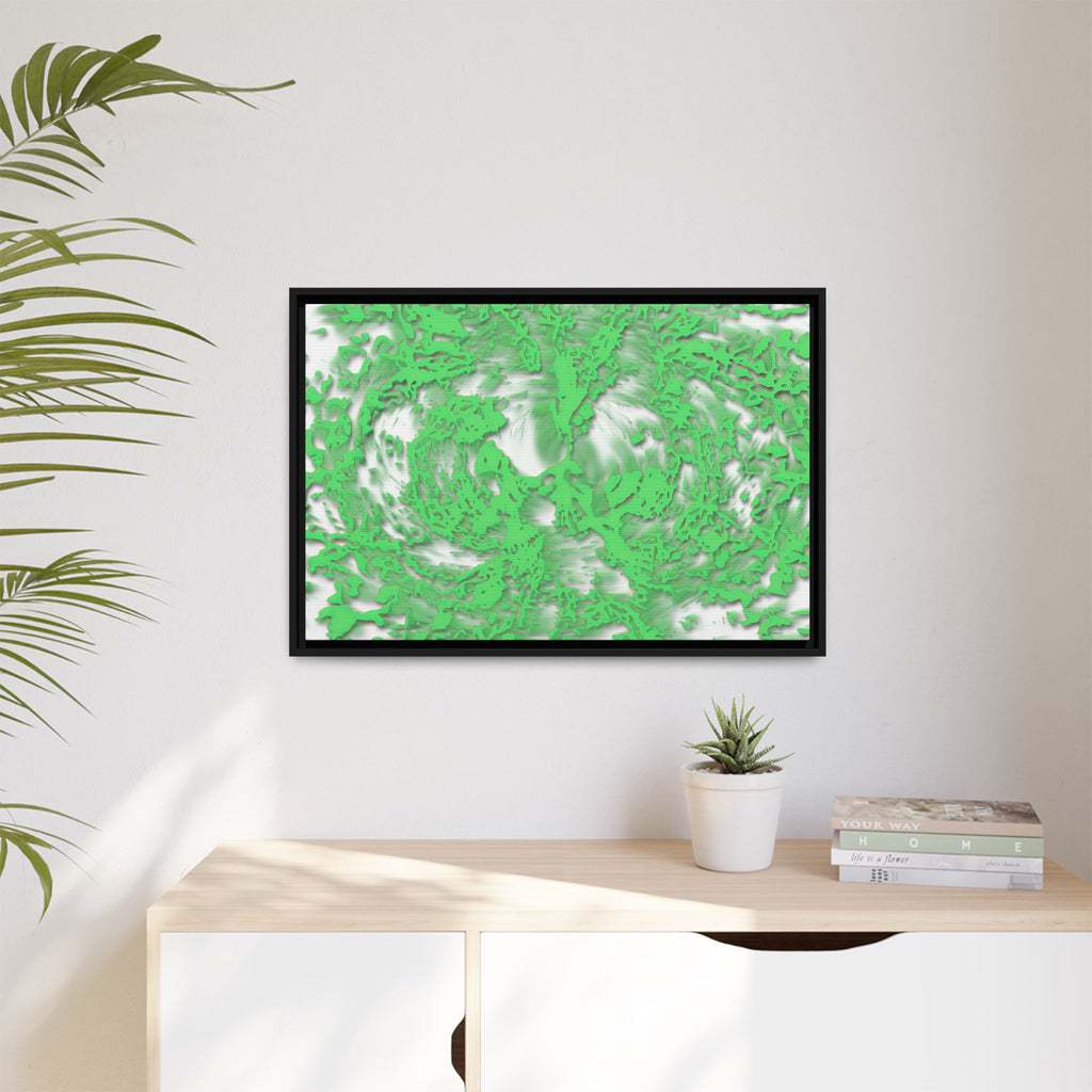 Framed Canvas Art - Tracers Green