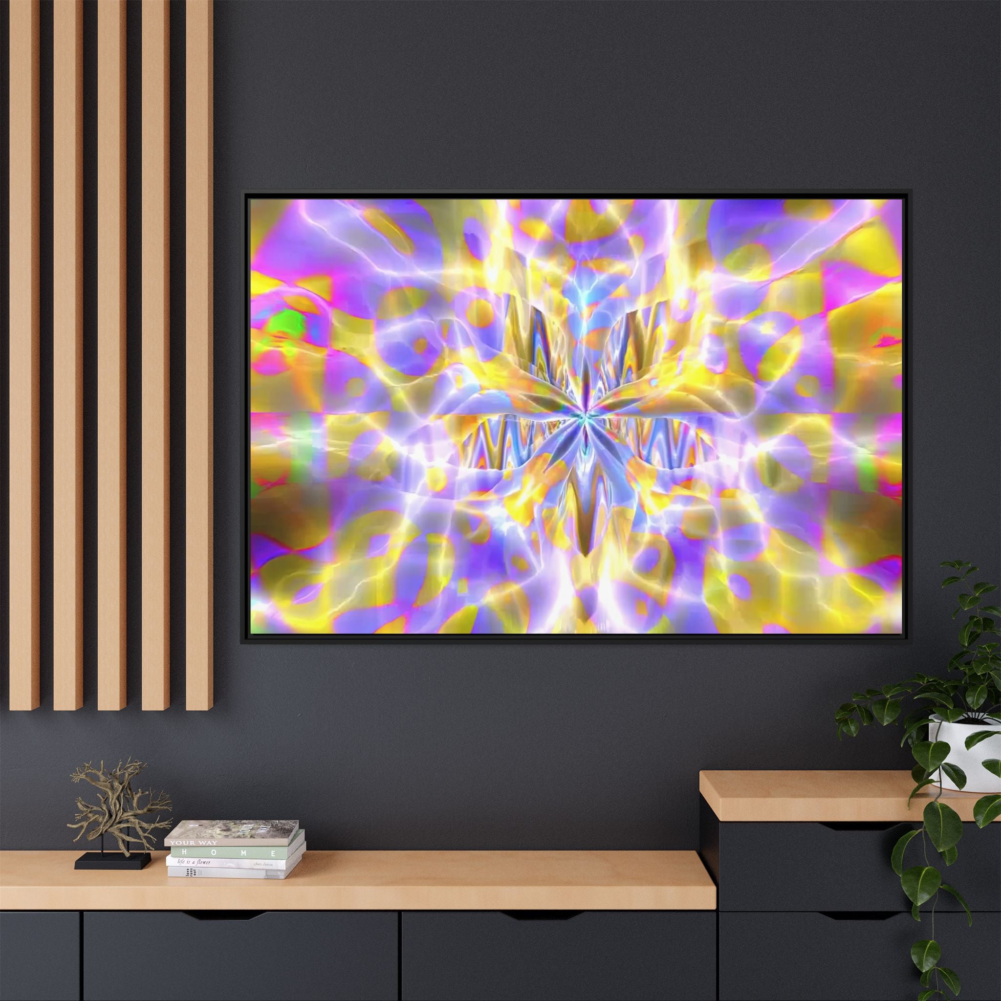 Framed Canvas Art — "Delirium Star"