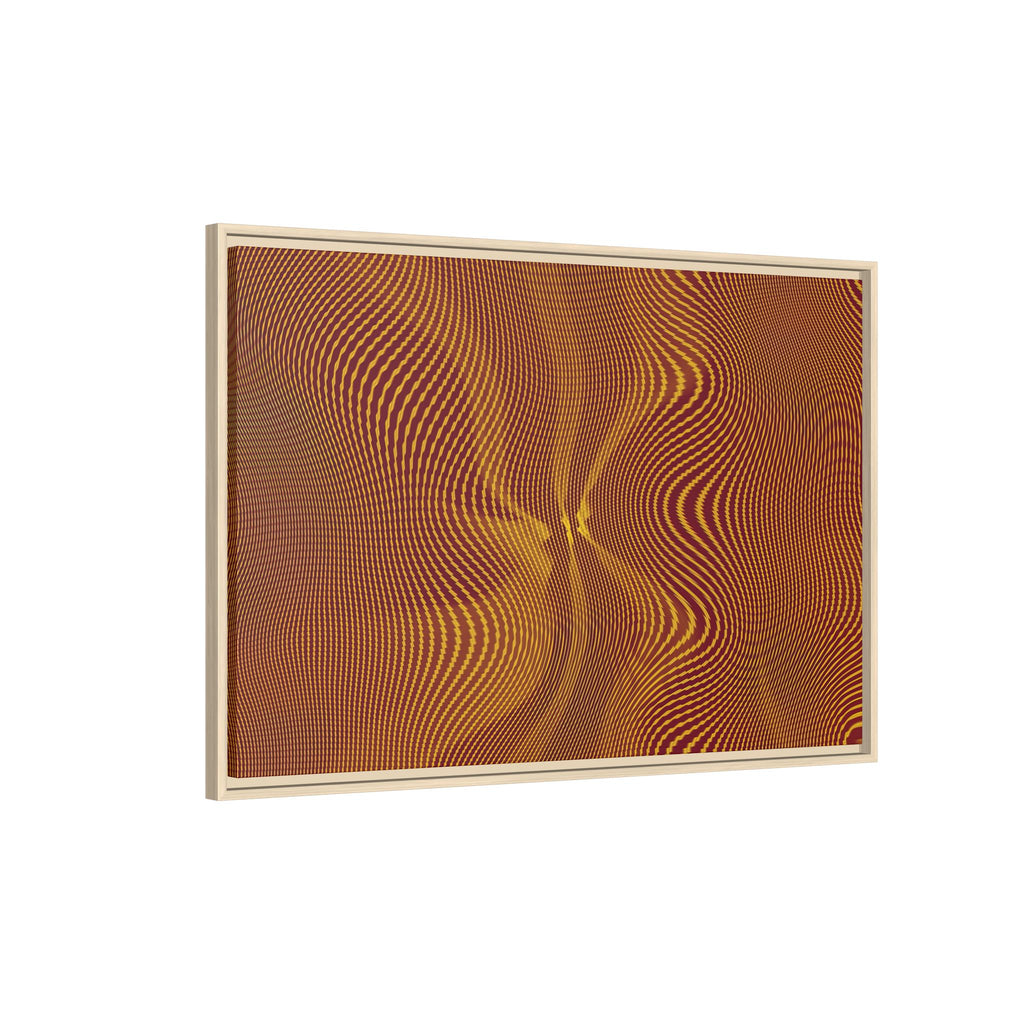 Framed Canvas Art — "Sun Spots Gold"