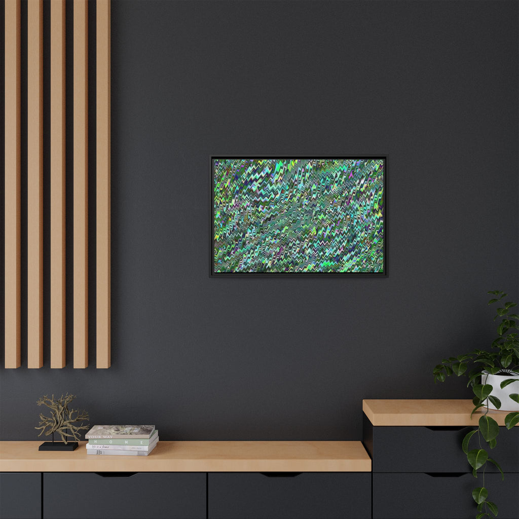 Framed Canvas Art — "GR Jagged"