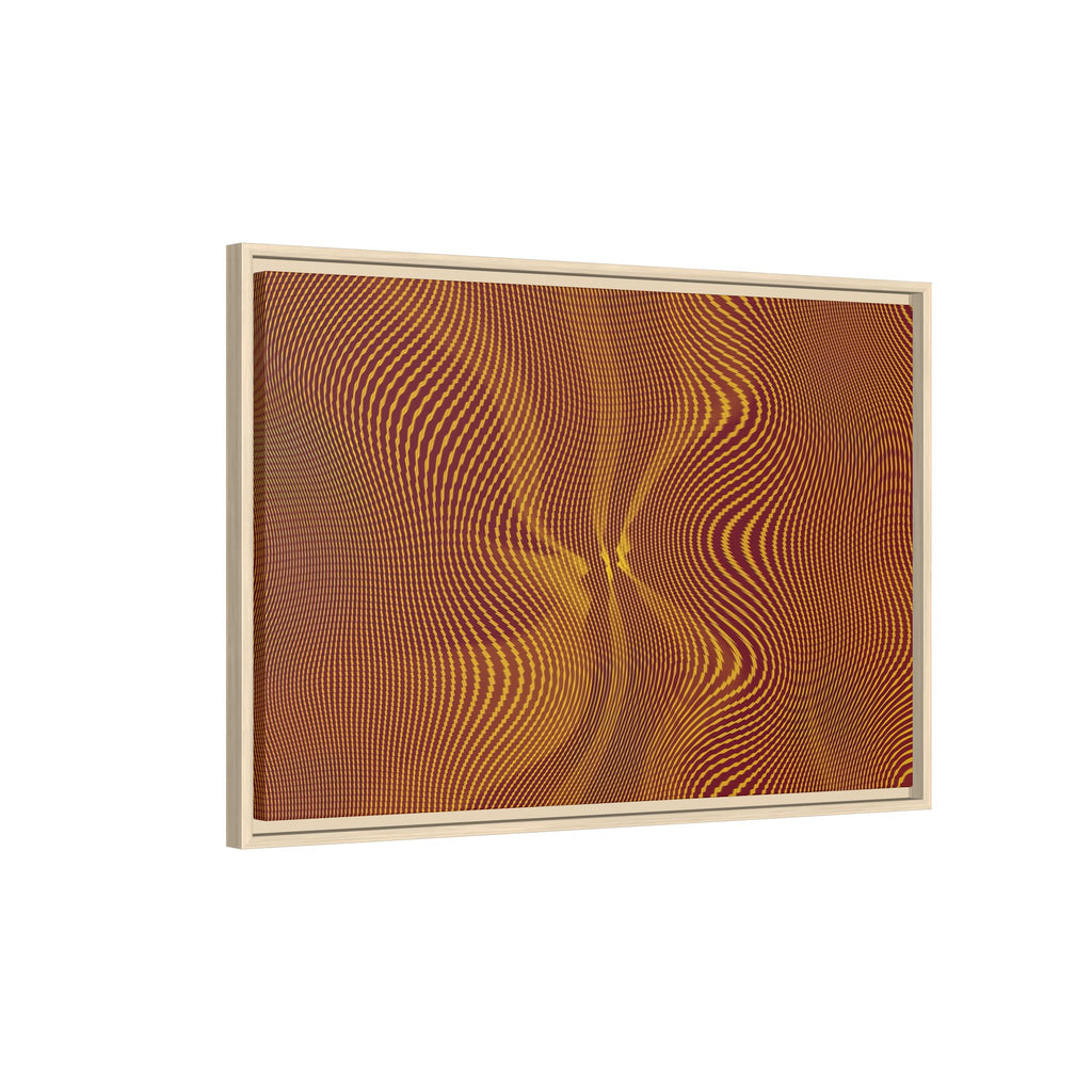 Framed Canvas Art — "Sun Spots Gold"