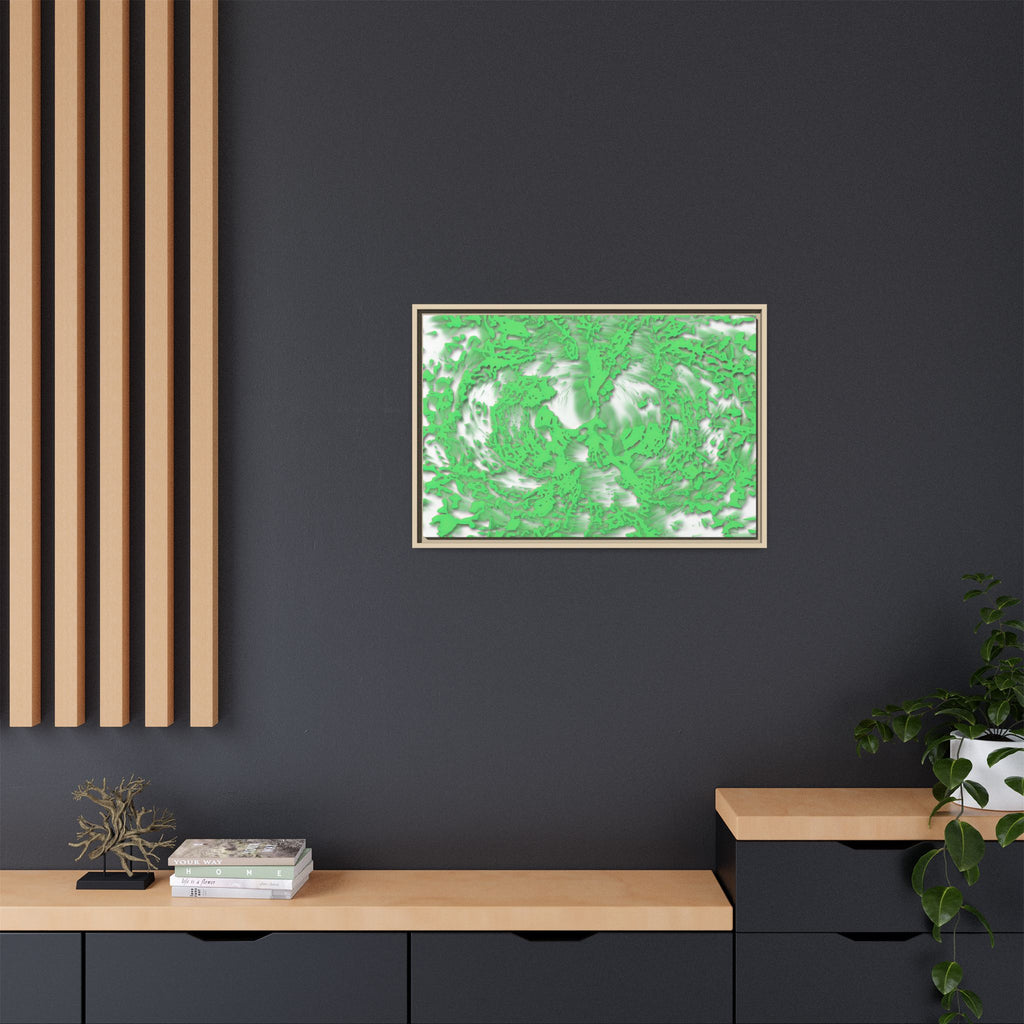 Framed Canvas Art - Tracers Green