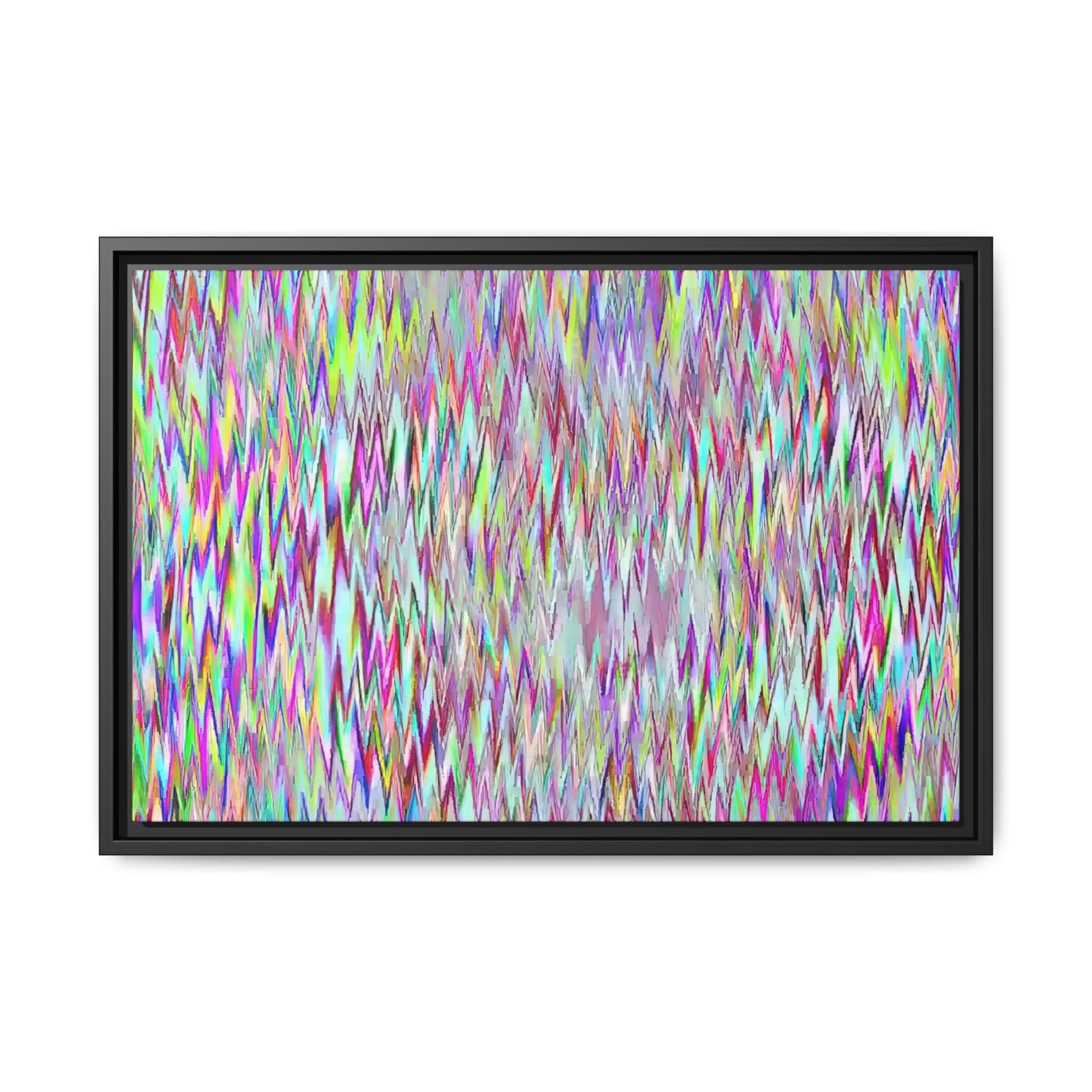 Framed Canvas Art — "Gun Runners Static"