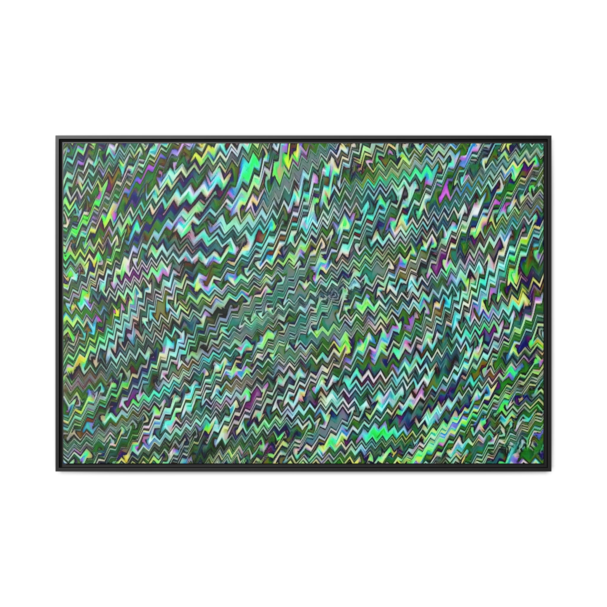 Framed Canvas Art — "GR Jagged"