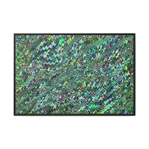 Framed Canvas Art — "GR Jagged"