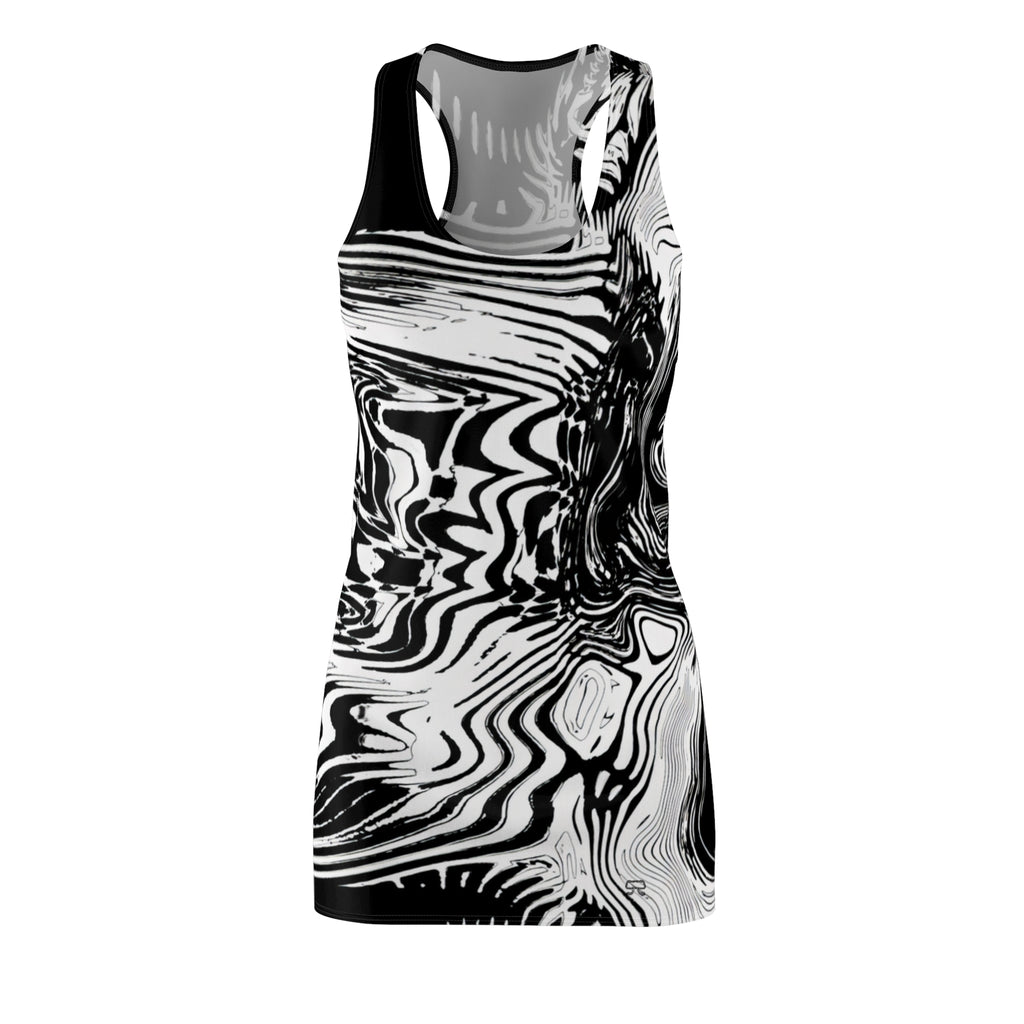 Racerback Dress — Spirit BW (AOP)
