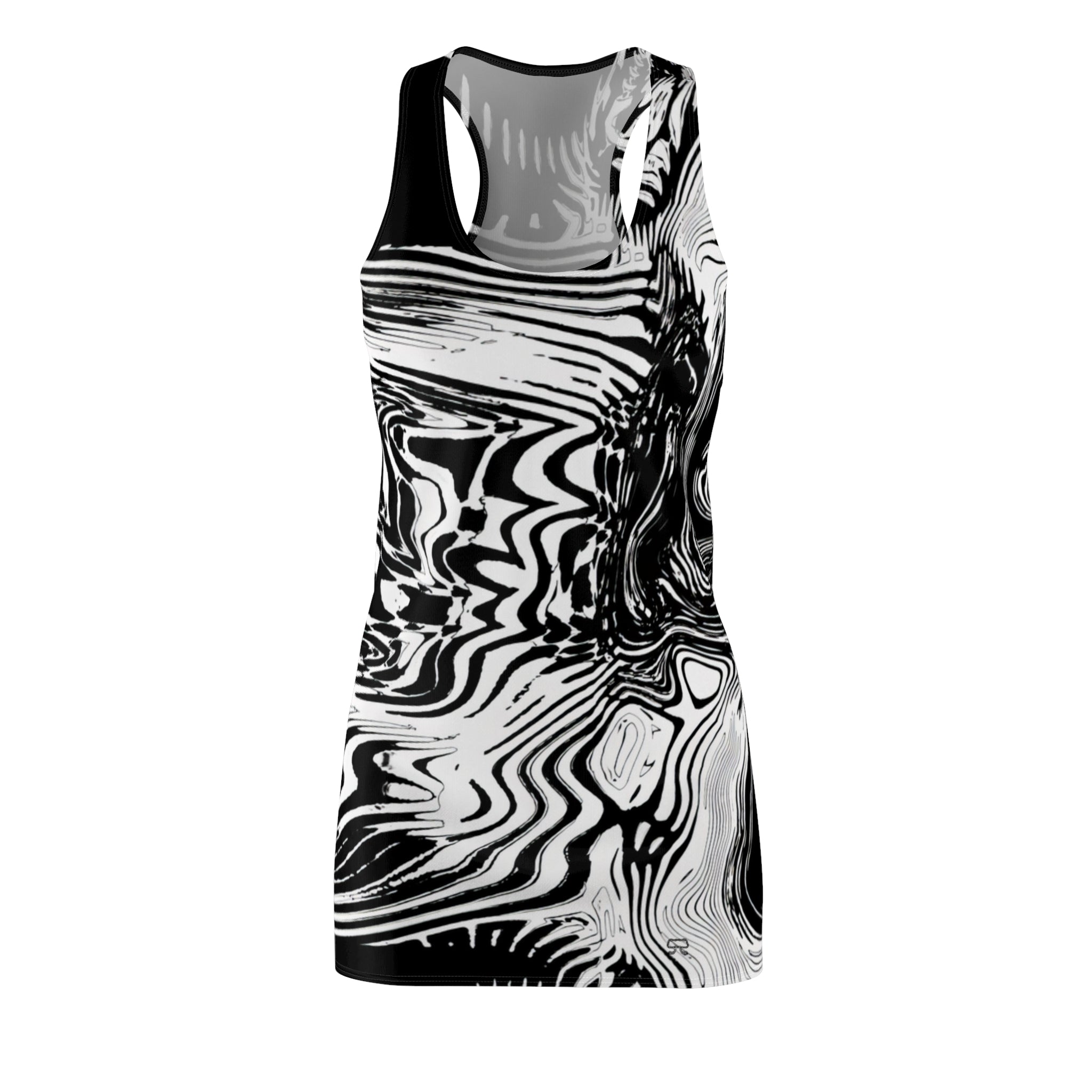 Racerback Dress — Spirit BW (AOP)