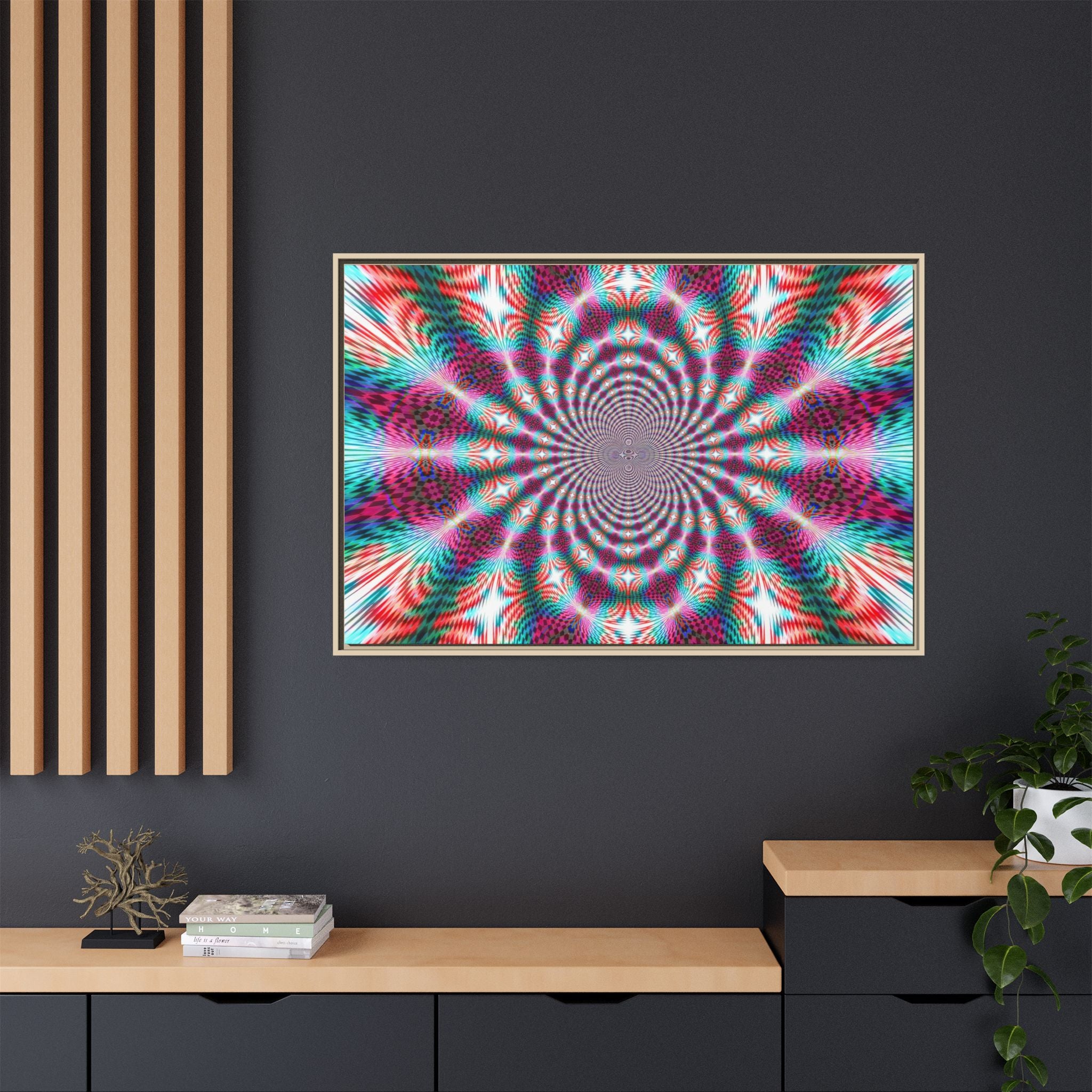Framed Canvas Art — "QOV"