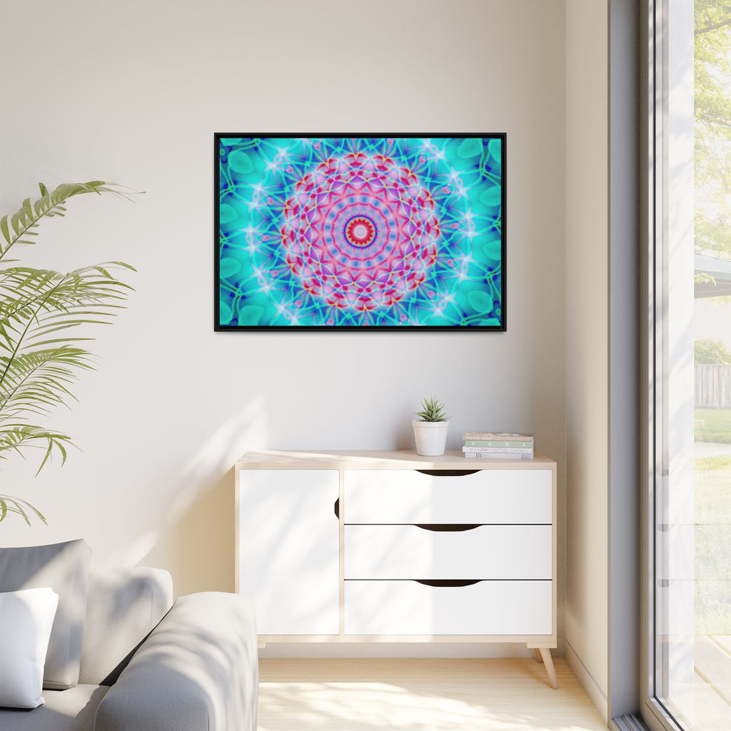 Framed Canvas Art — "Pink Fusion"