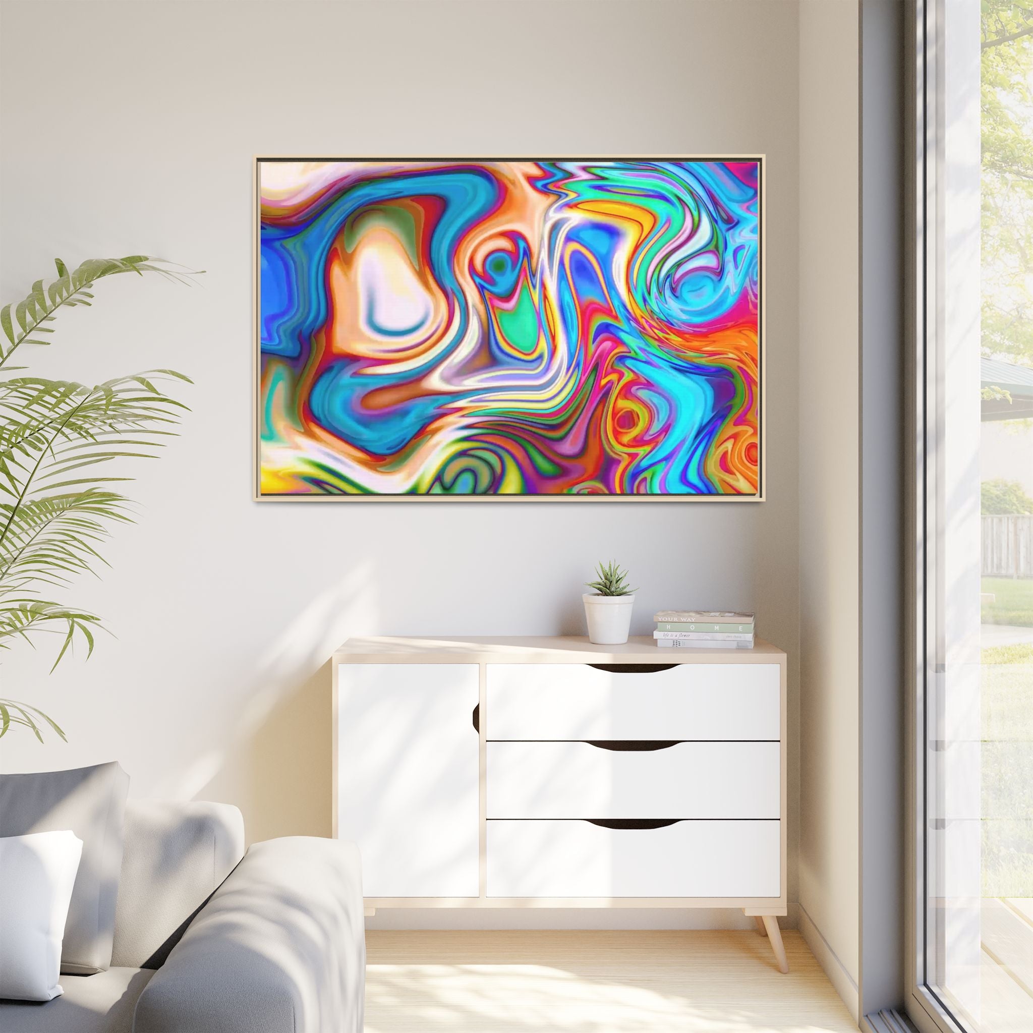 Framed Canvas Art — "Metatonal"