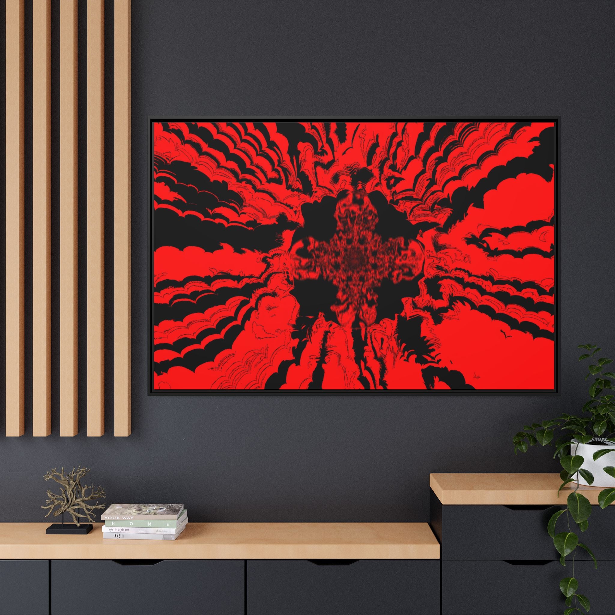 Framed Canvas Art — "Subcranial"