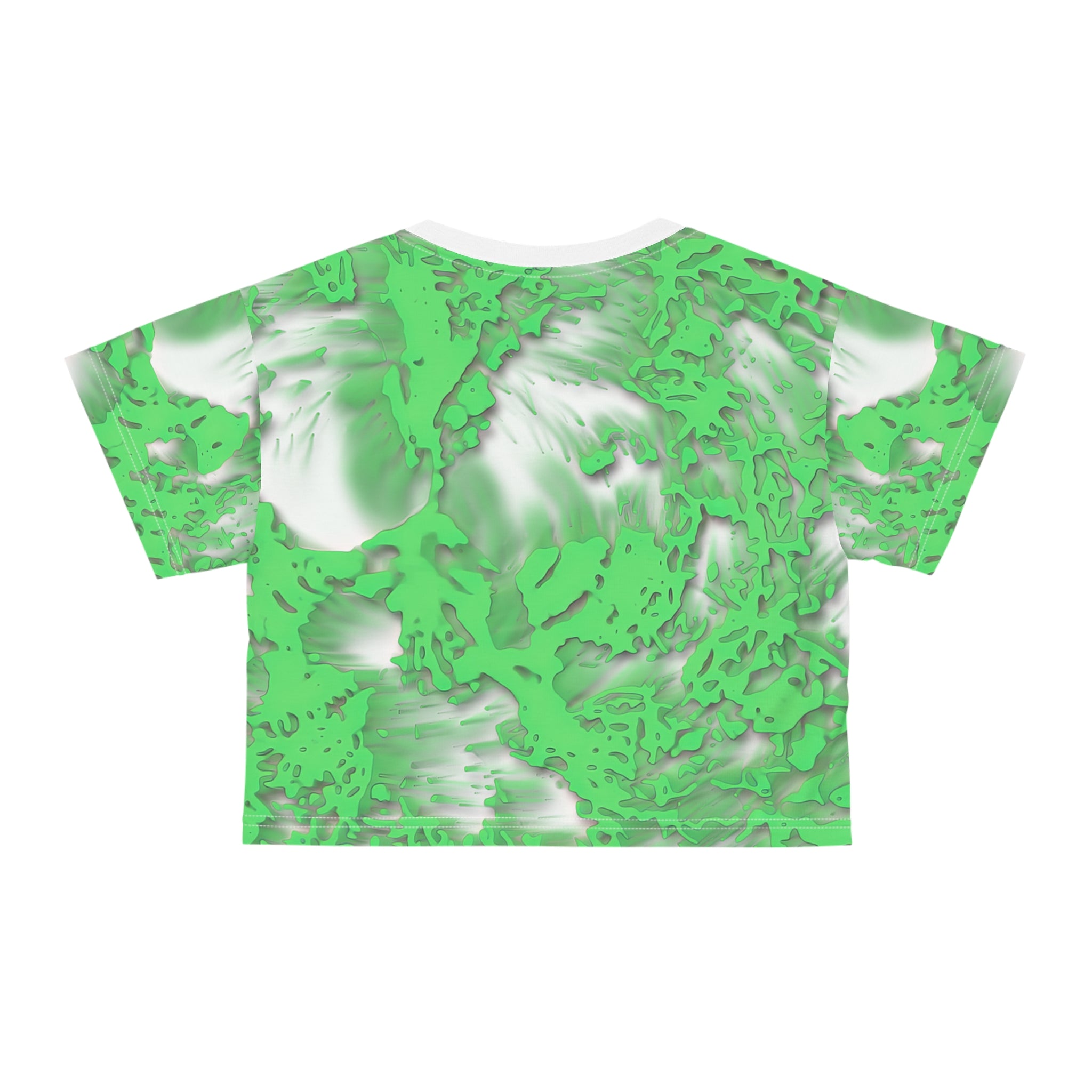 Crop Tee - Tracers Green (AOP)