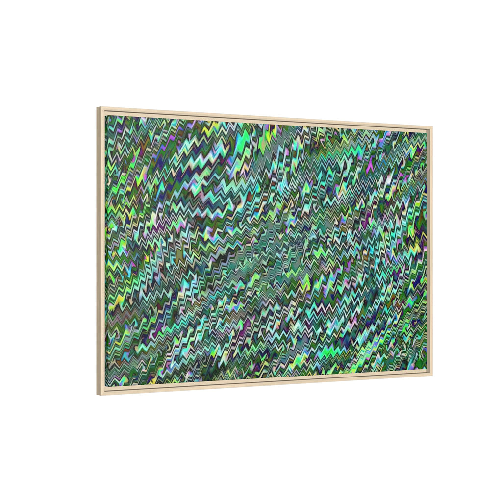 Framed Canvas Art — "GR Jagged"