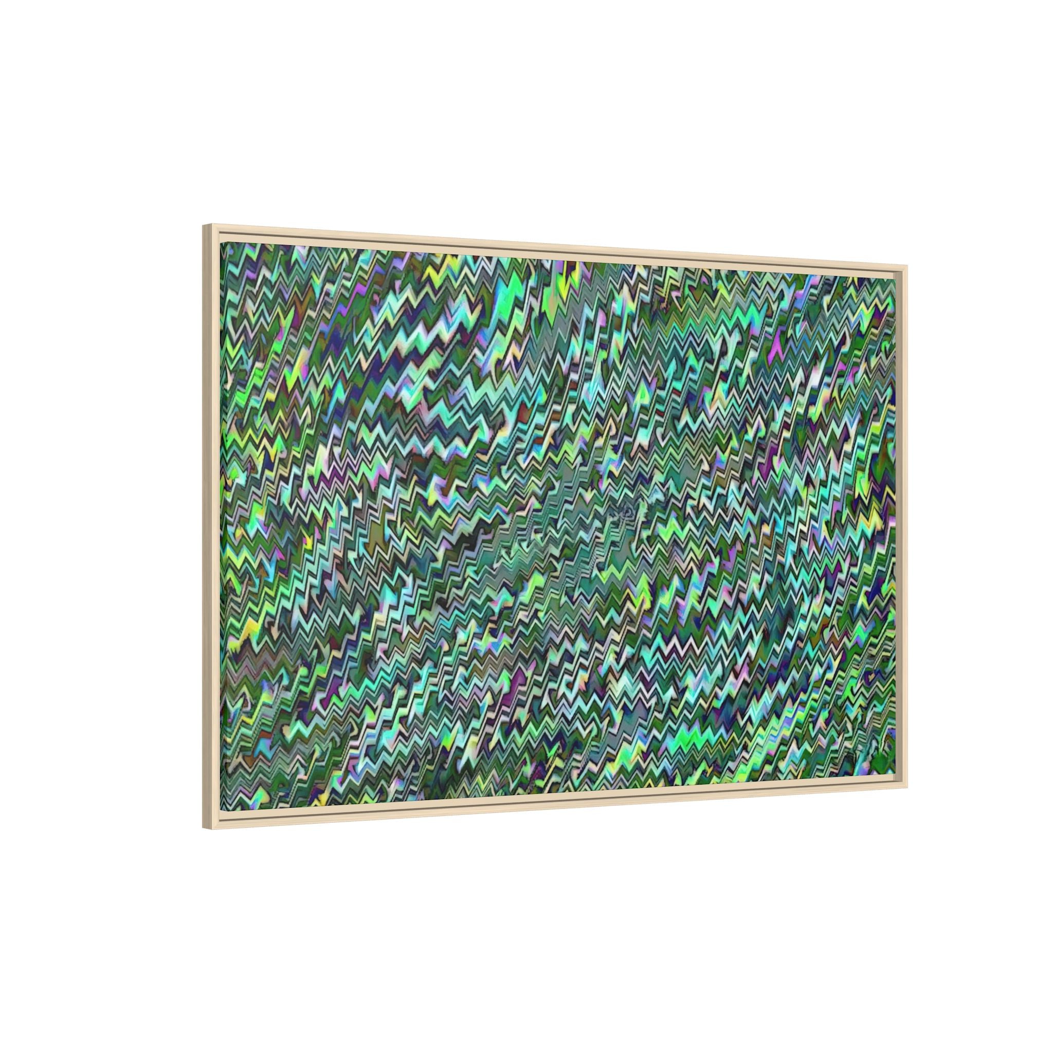 Framed Canvas Art — "GR Jagged"