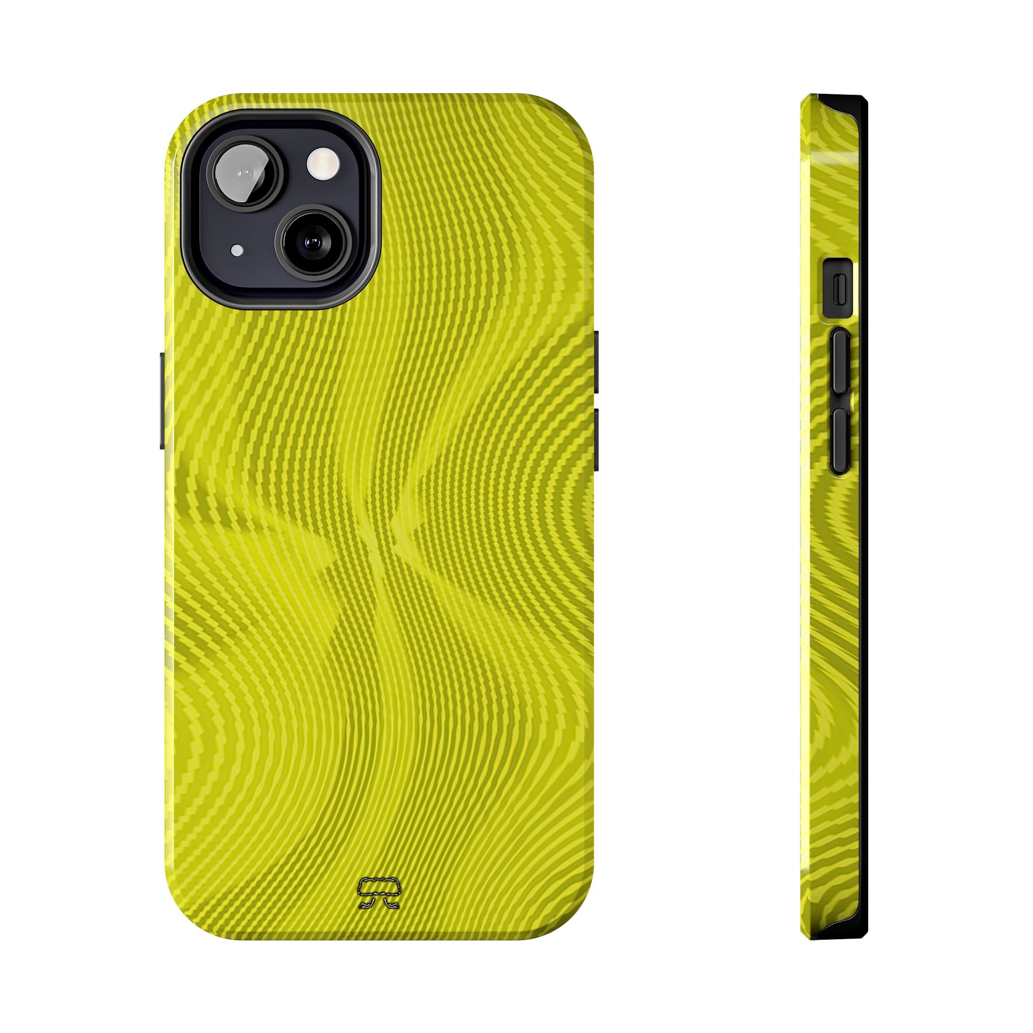 iPhones 11 thru 16 Durable Shockproof Case --- Sun Spots Yellow