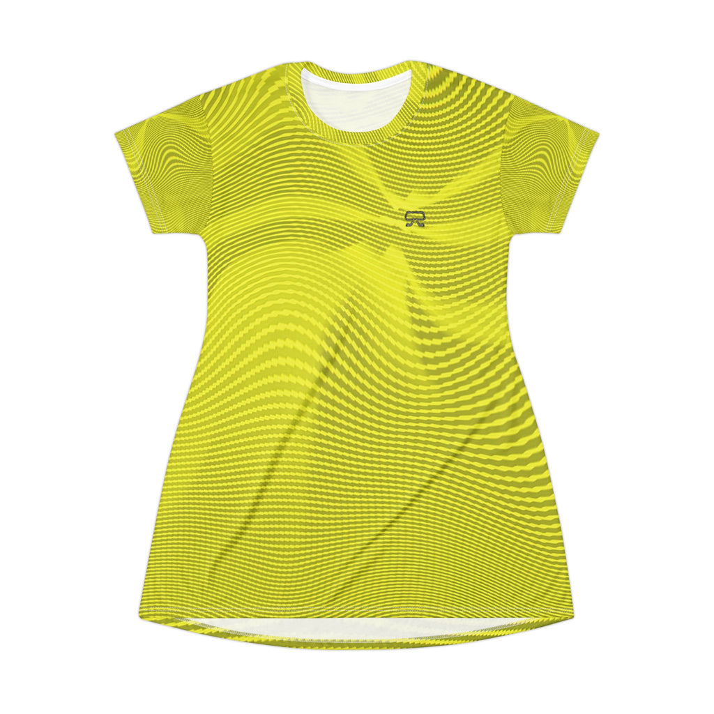 T-Shirt Dress - Sun Spots Yellow