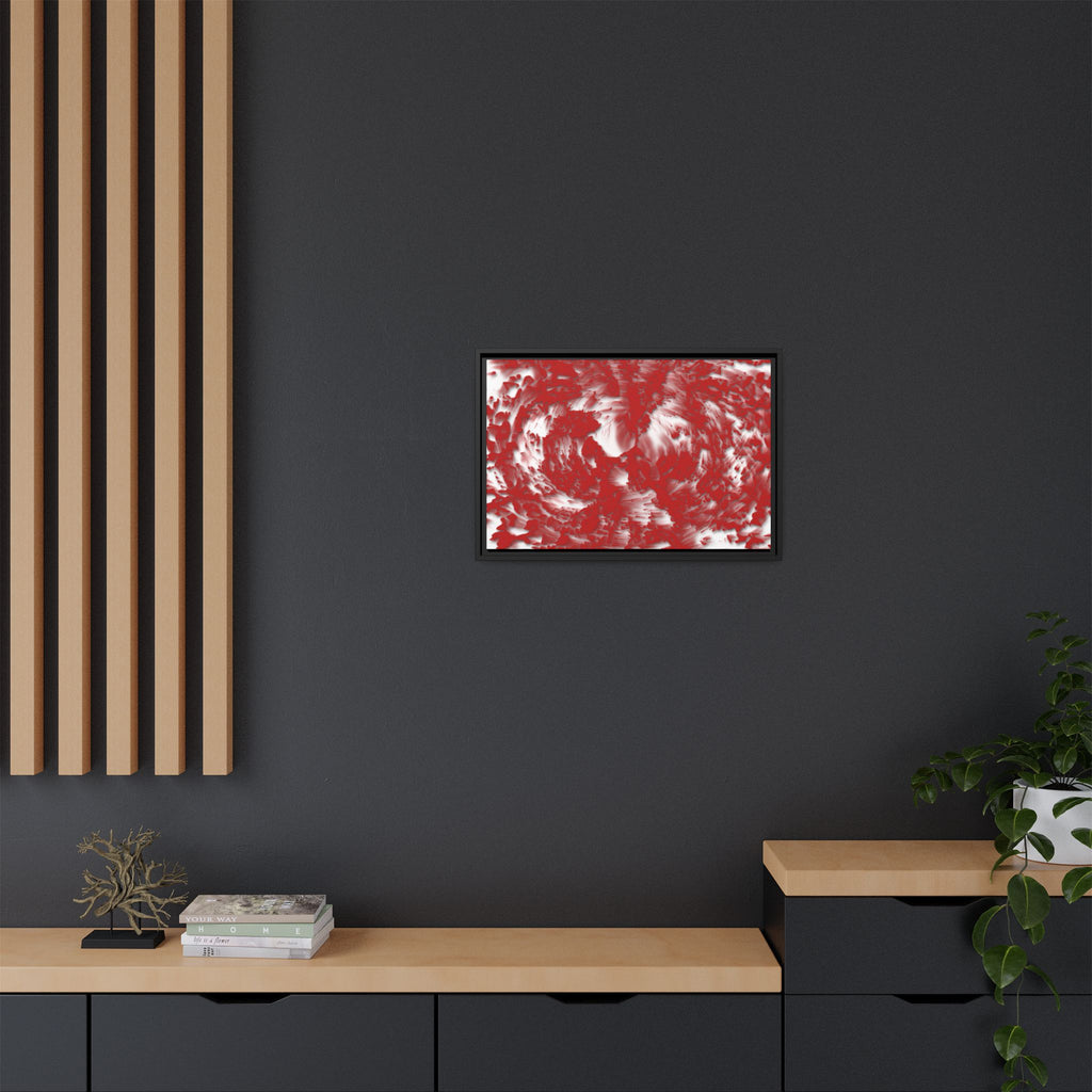 Framed Canvas Art - Tracers Red