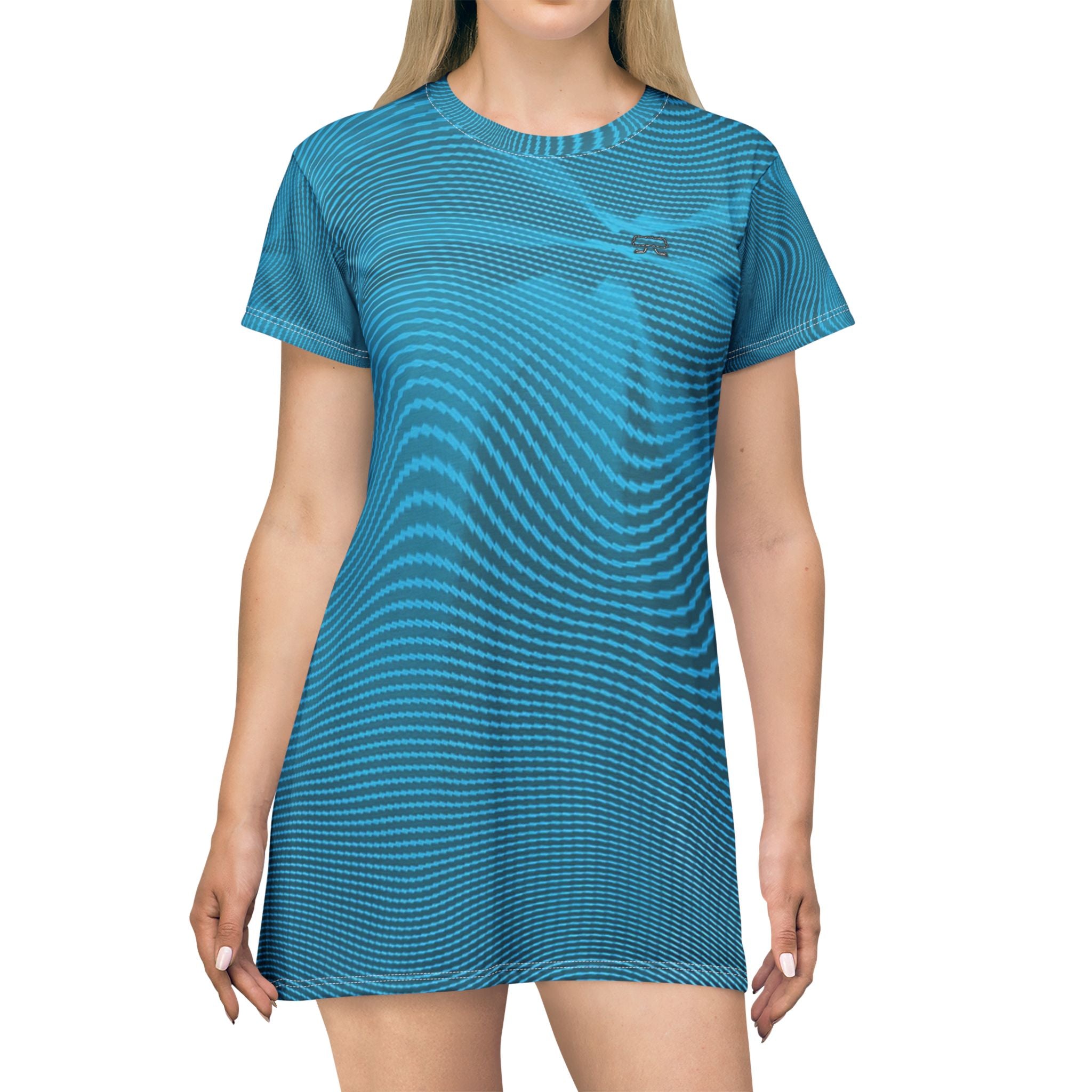 T-Shirt Dress - Sun Spots Blu