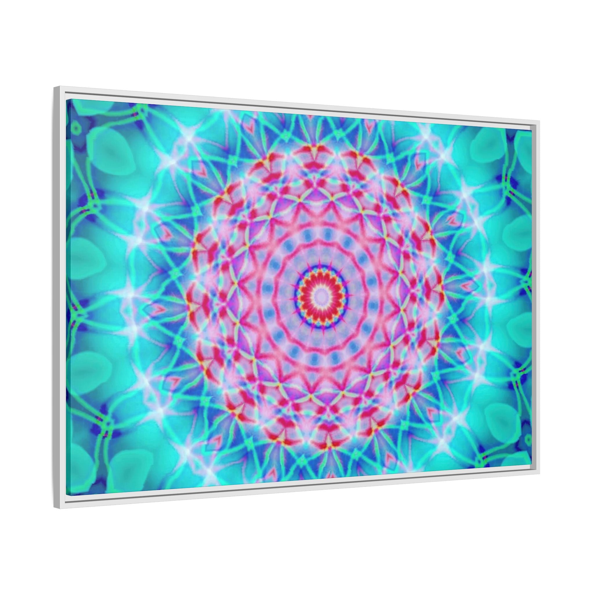 Framed Canvas Art — "Pink Fusion"