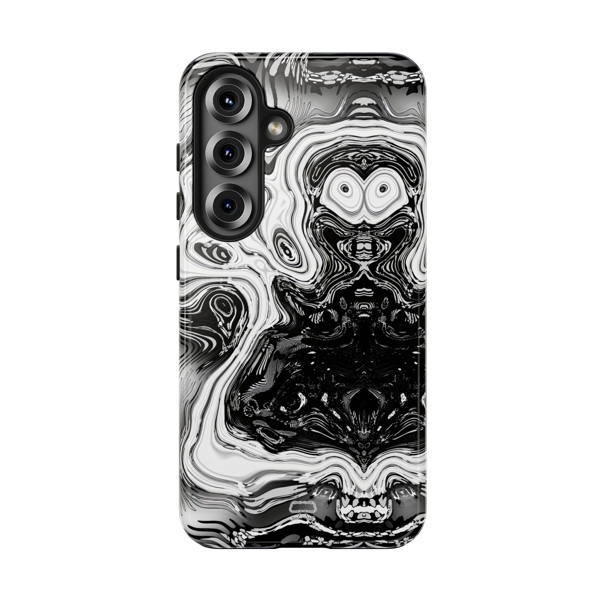Samsung S21-S25 Tough Phone Case - Spirit Black and White