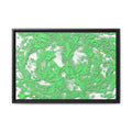 Framed Canvas Art - Tracers Green