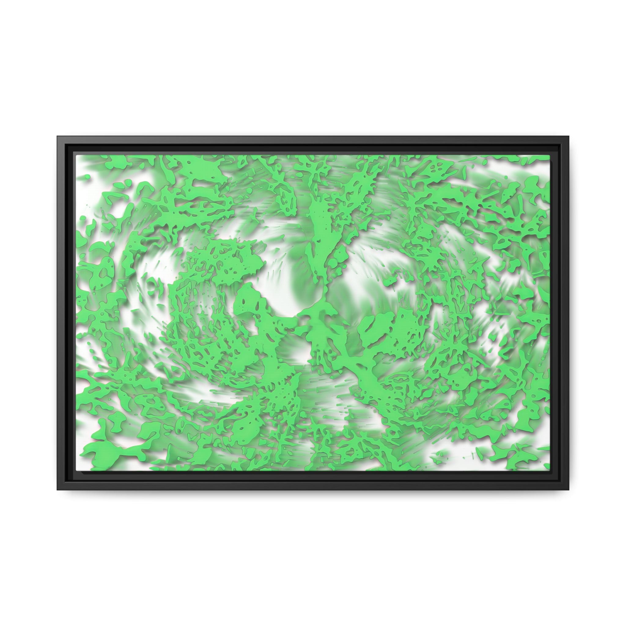 Framed Canvas Art - Tracers Green