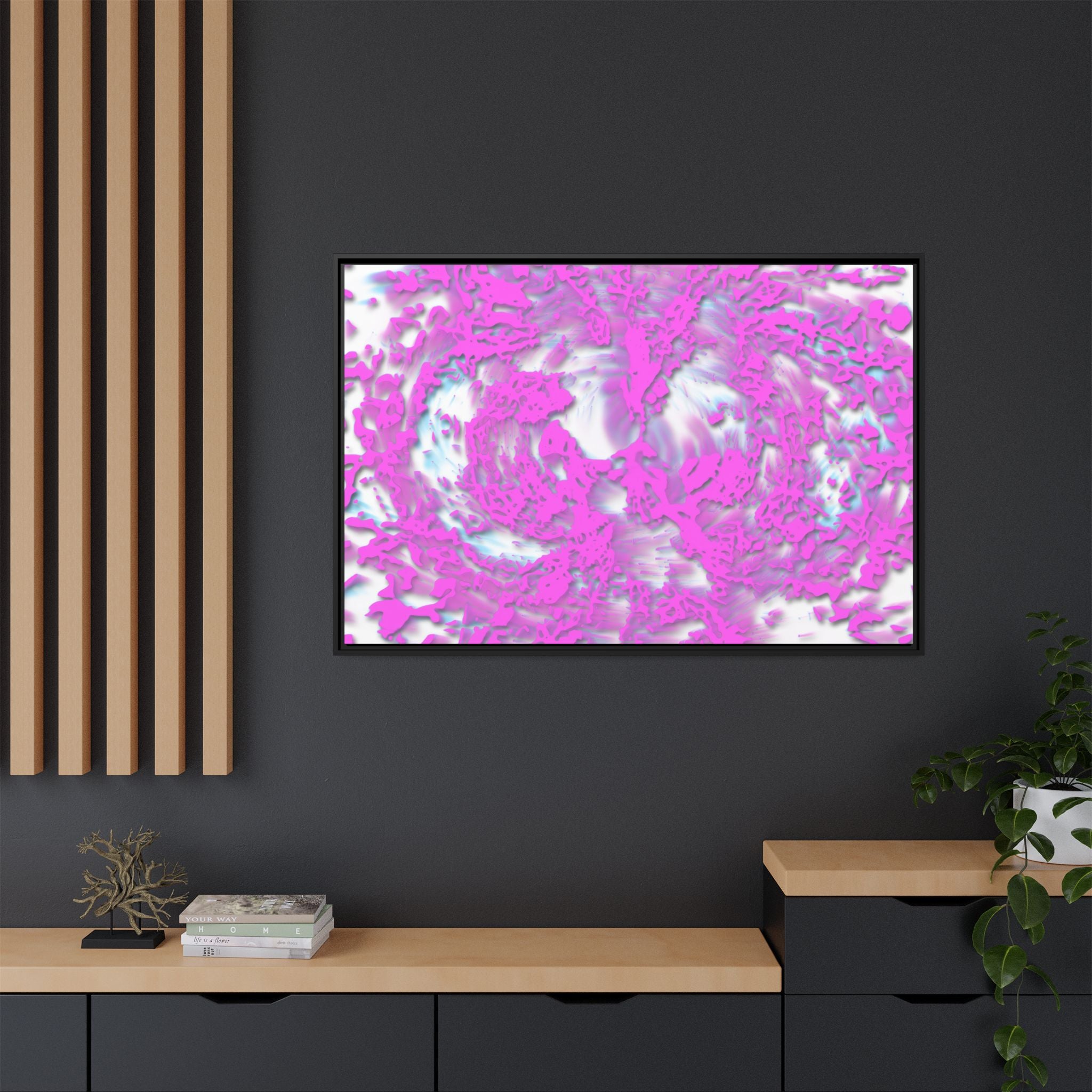 Framed Canvas Art - Tracers Cotton Candy