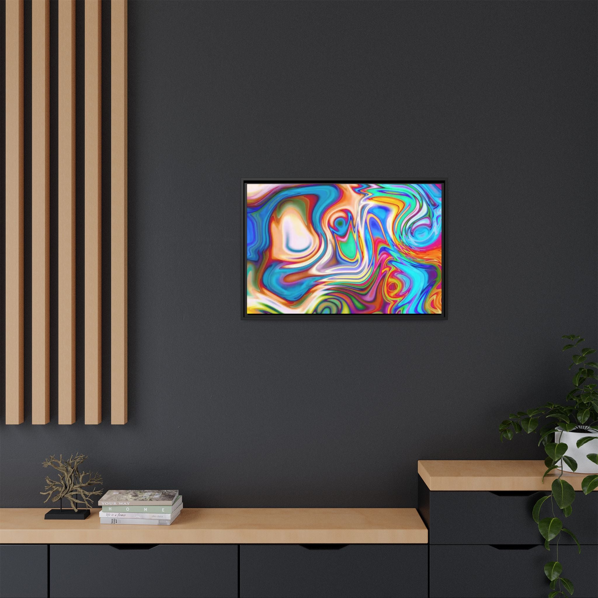 Framed Canvas Art — "Metatonal"