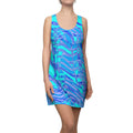 Racerback Dress — Fiesta Blu (AOP)