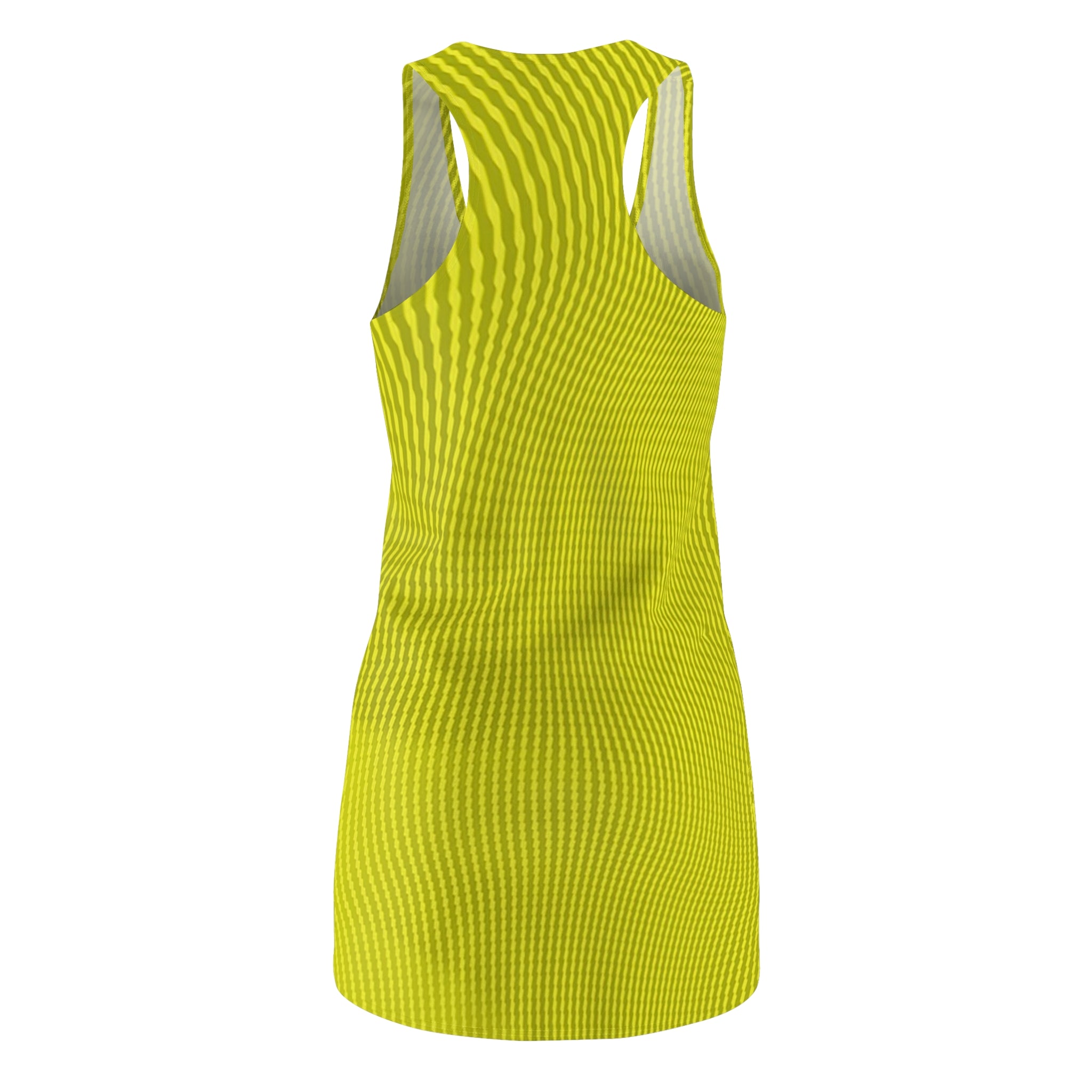 Racerback Dress — Sun Spots Yellow (AOP)