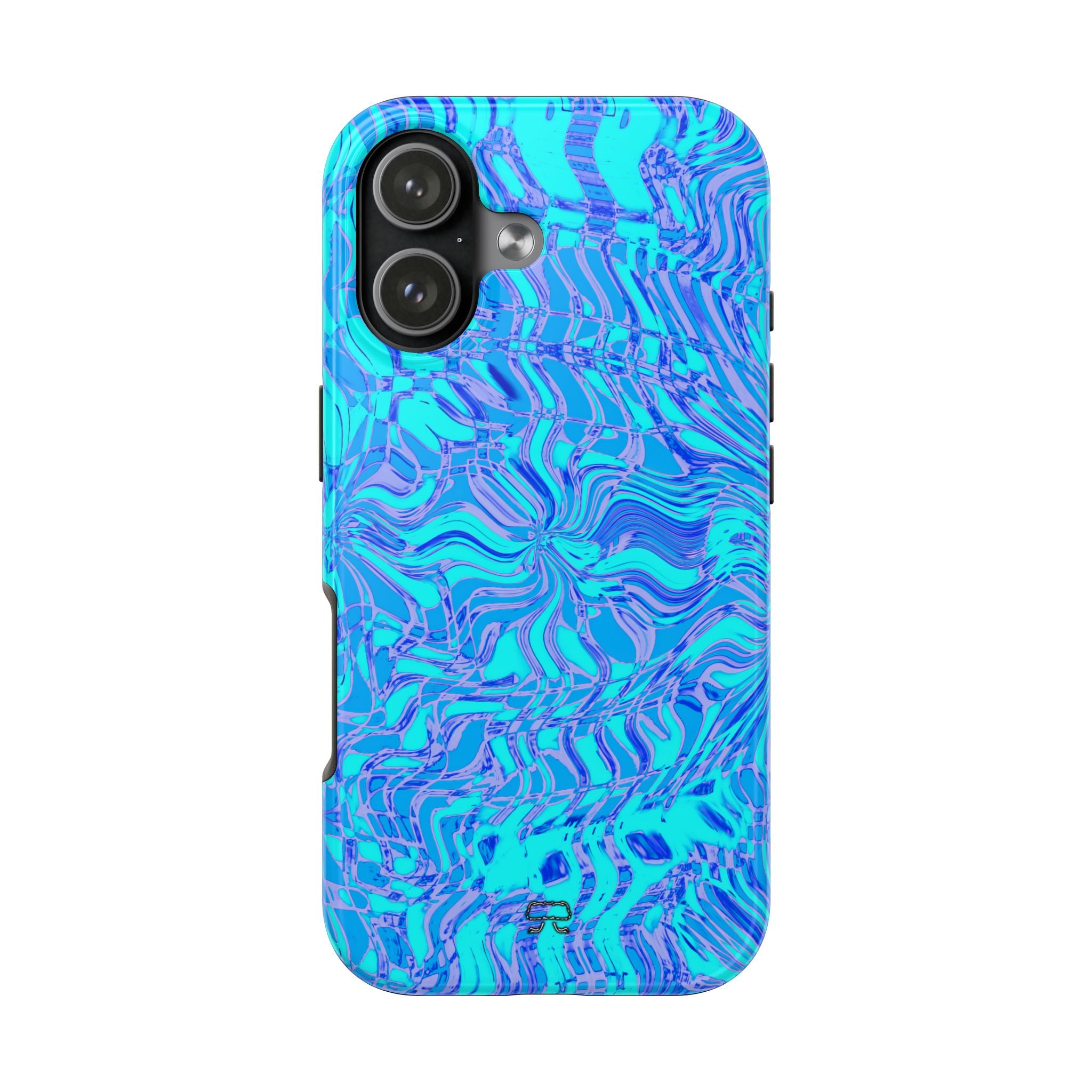 iPhones 11 thru 16 Durable Shockproof Case --- Fiesta Blu